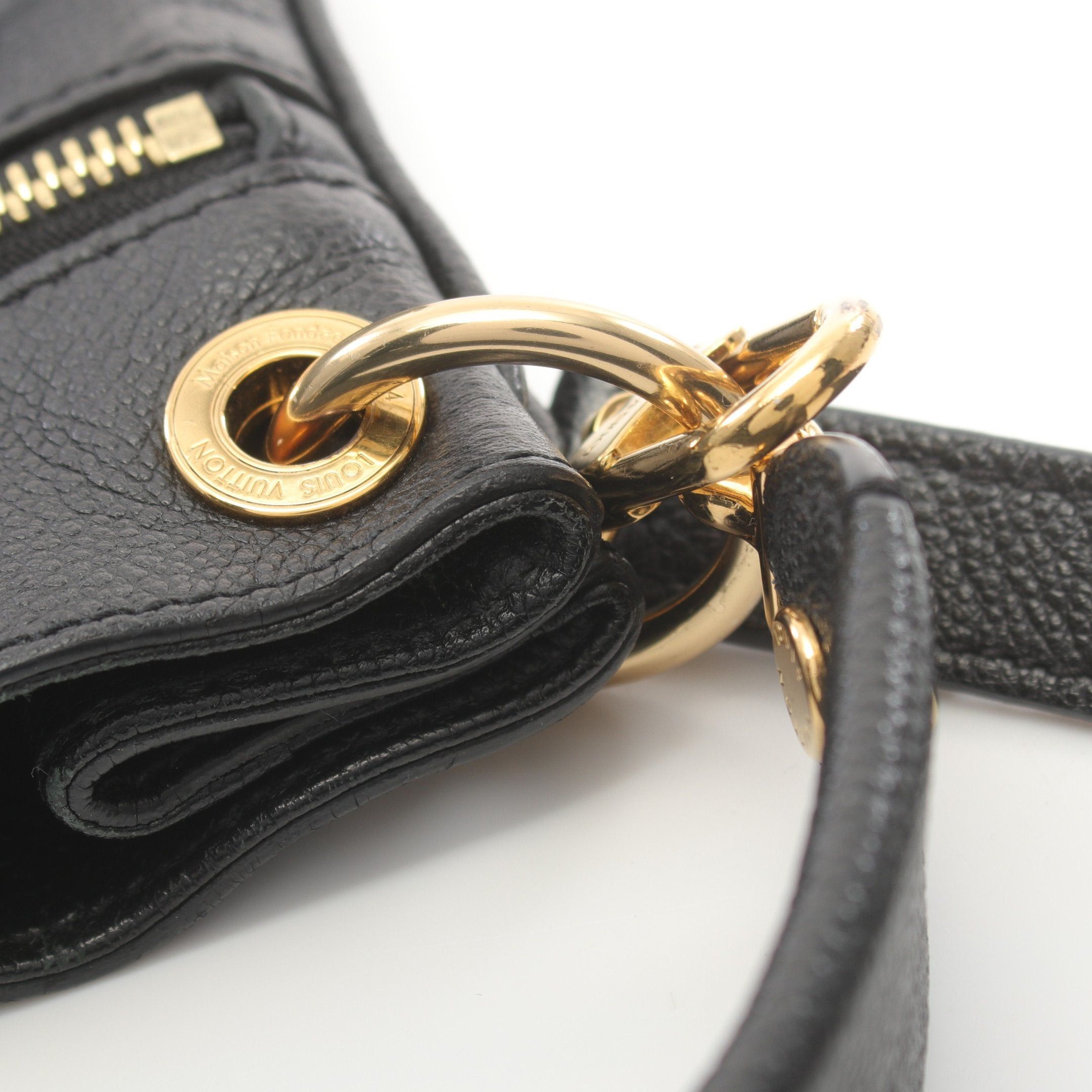 Louis Vuitton Louis Vuitton Spontini Monogram Empreinte Noir Handbag Leather Black Size ONE SIZE - 8 Thumbnail