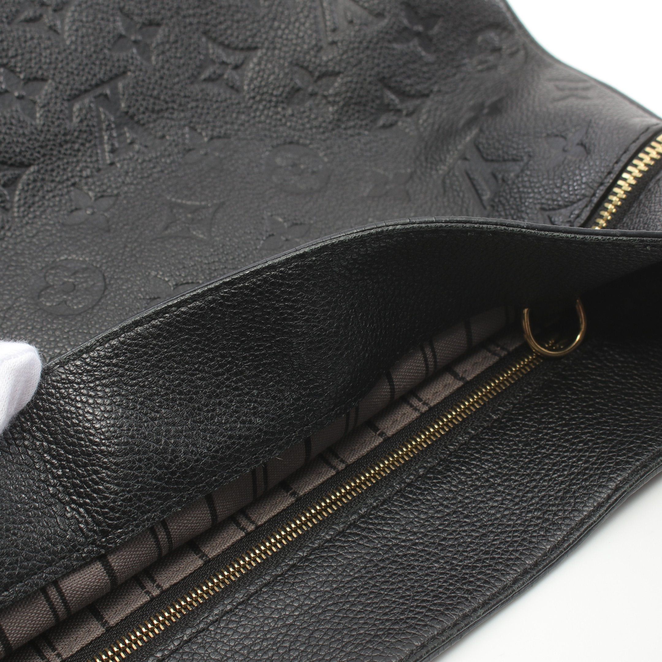 Louis Vuitton Louis Vuitton Spontini Monogram Empreinte Noir Handbag Leather Black Size ONE SIZE - 9 Thumbnail