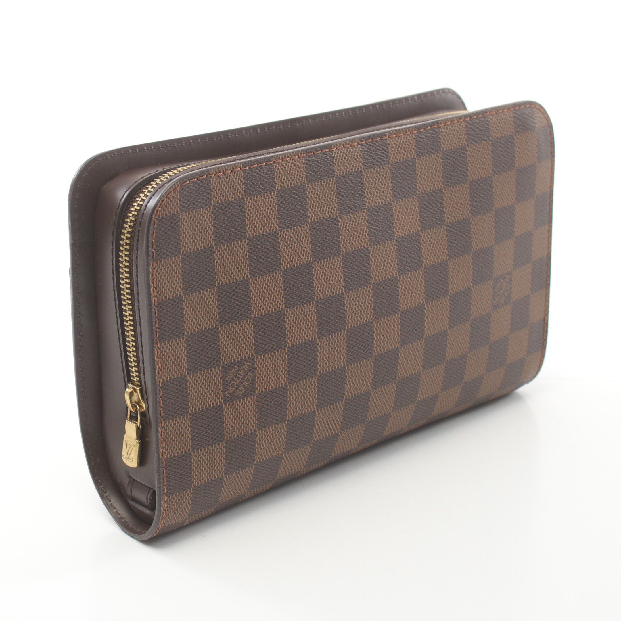 Louis Vuitton Louis Vuitton Saint Louis Damier Ebene Clutch Bag Second Leather Brown Size ONE SIZE - 2 Thumbnail