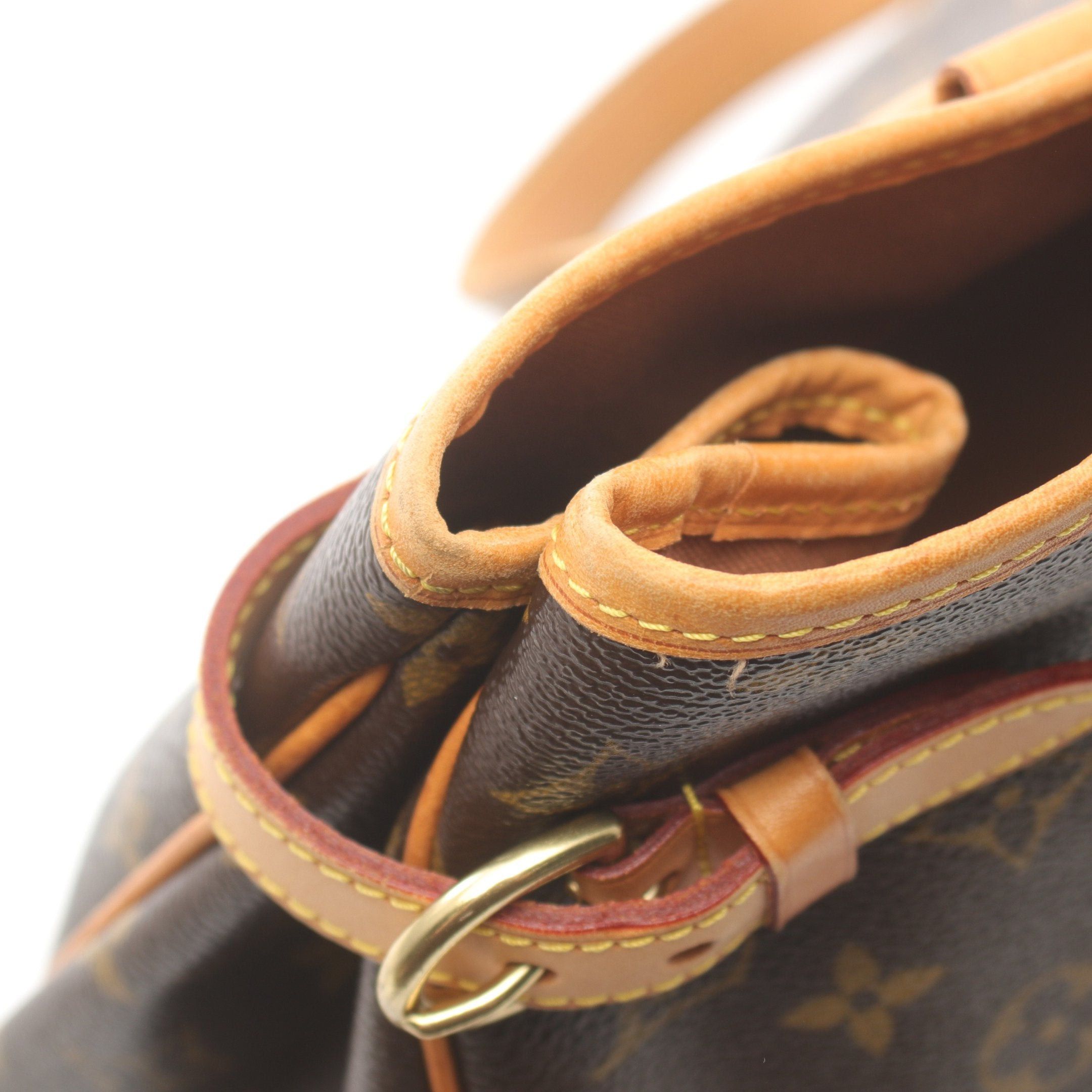 Louis Vuitton Louis Vuitton Batignolles Horizontal Monogram Shoulder Bag Leather Brown Size ONE SIZE - 6 Thumbnail