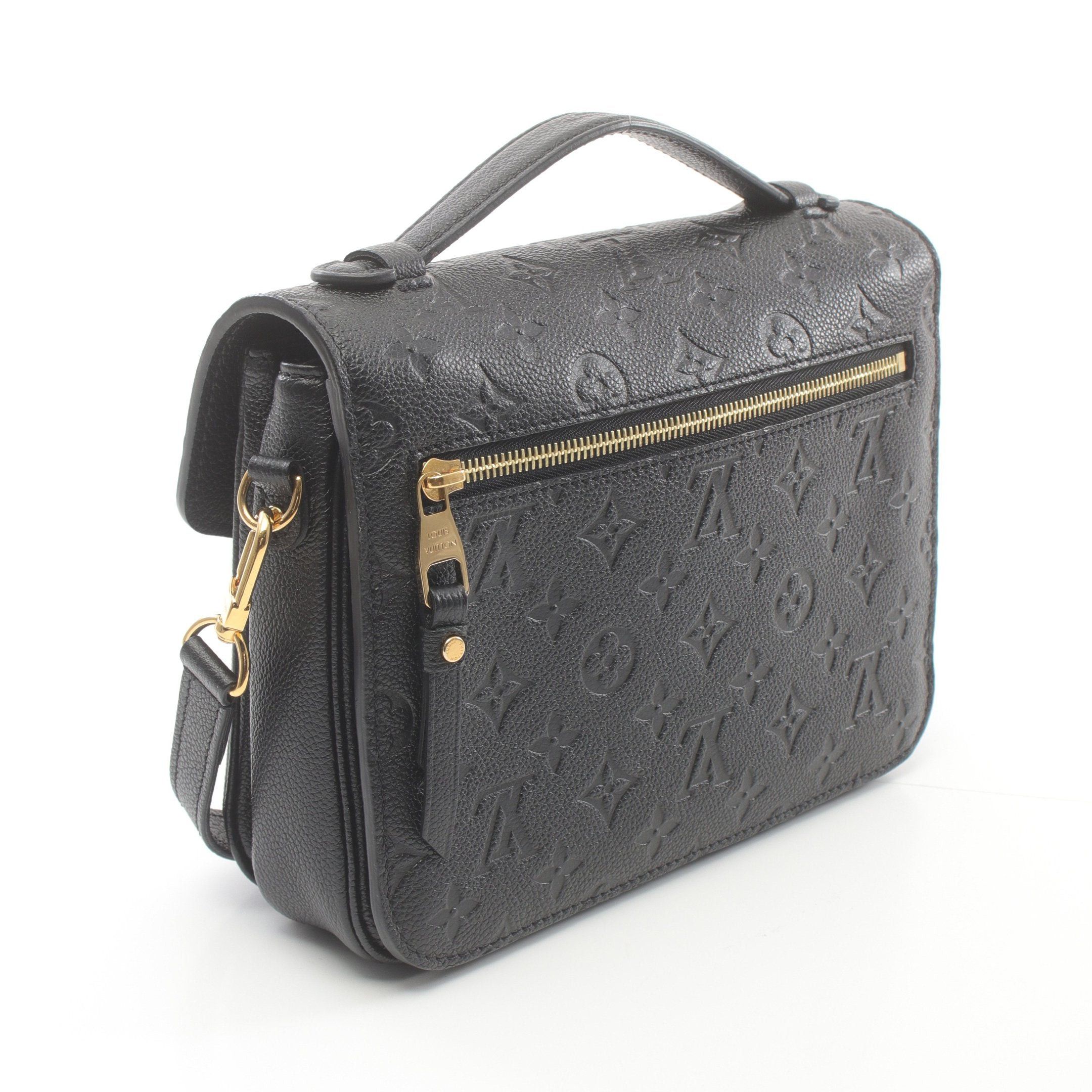 Louis Vuitton Louis Vuitton Pochette Metis Mm Monogram Empreinte Noir Handbag Leather Black Size ONE SIZE - 2 Thumbnail