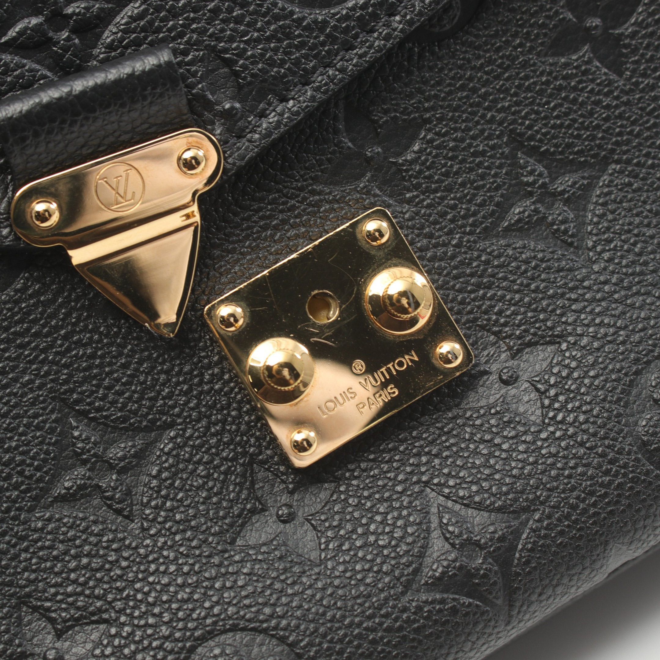 Louis Vuitton Louis Vuitton Pochette Metis Mm Monogram Empreinte Noir Handbag Leather Black Size ONE SIZE - 8 Thumbnail
