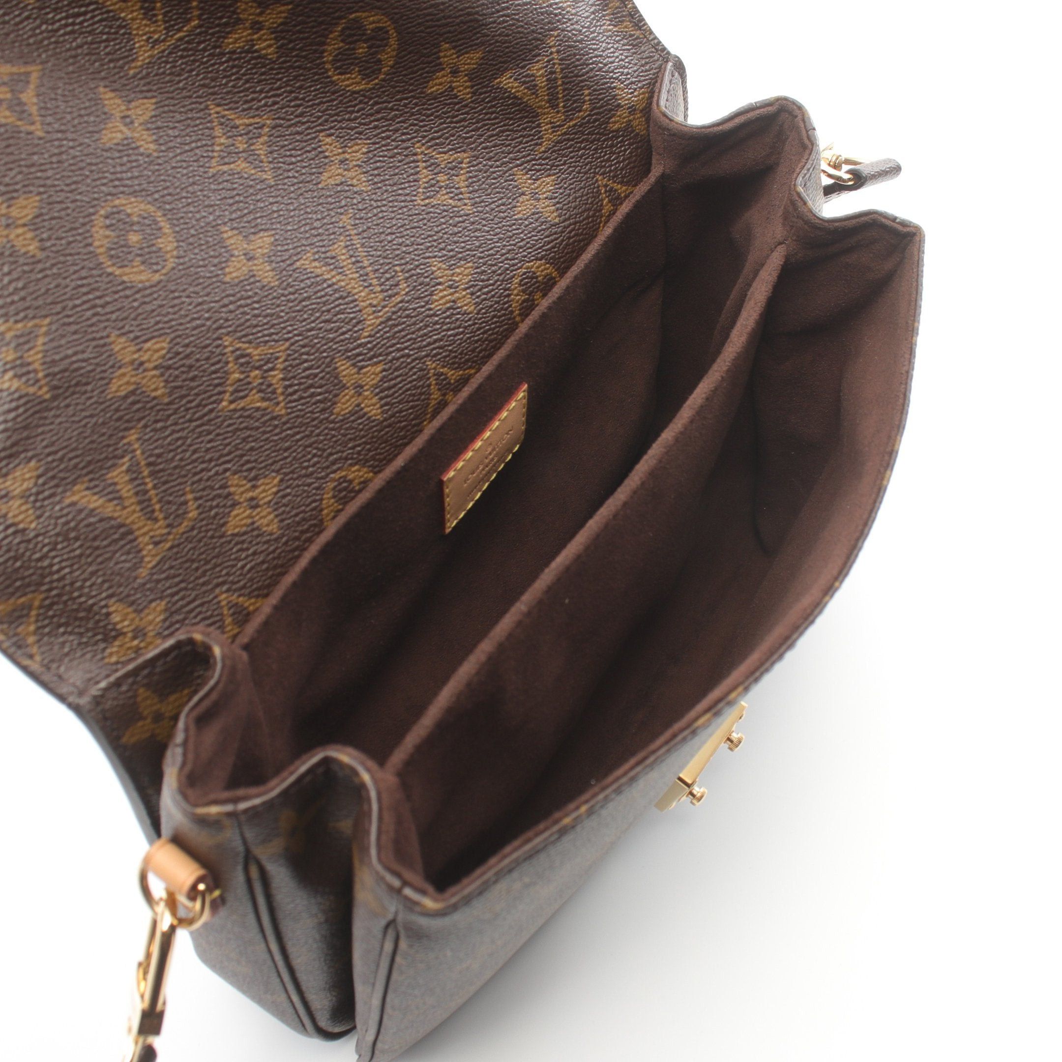Louis Vuitton Louis Vuitton Pochette Metis Mm Monogram Handbag Leather Brown Size ONE SIZE - 3 Thumbnail