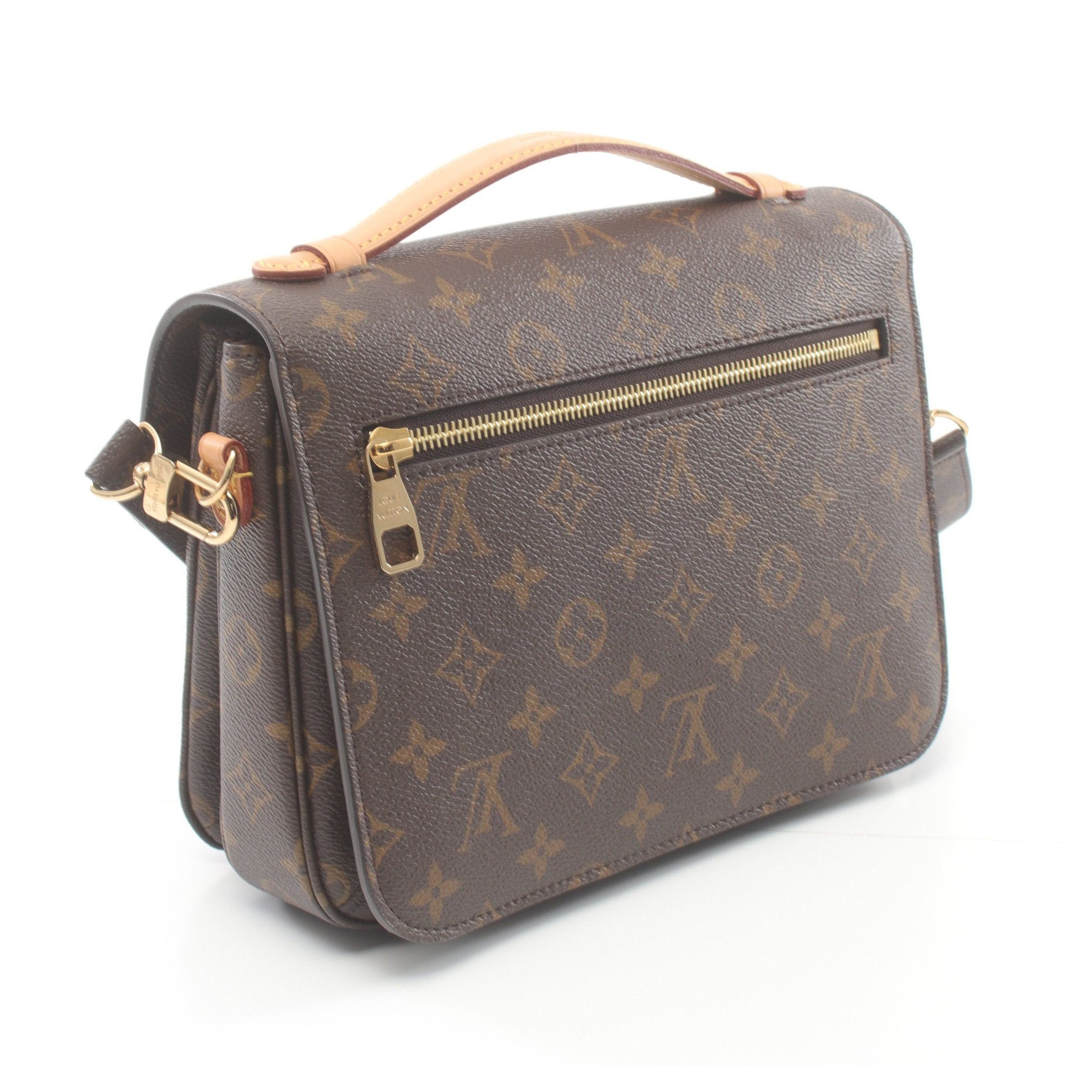 Louis Vuitton Louis Vuitton Pochette Metis Mm Monogram Handbag Leather Brown Size ONE SIZE - 2 Thumbnail