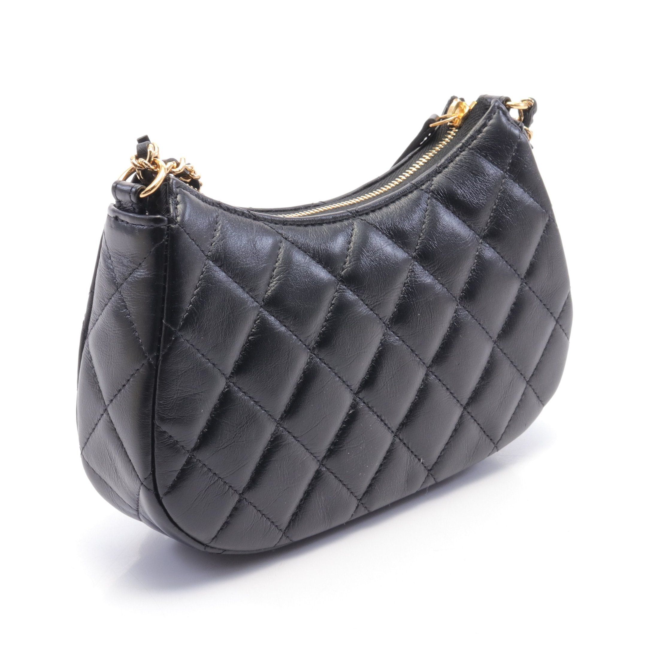 Chanel Chanel Matelasse Chain Shoulder Bag Leather Black Gold Hardware Size ONE SIZE - 2 Thumbnail