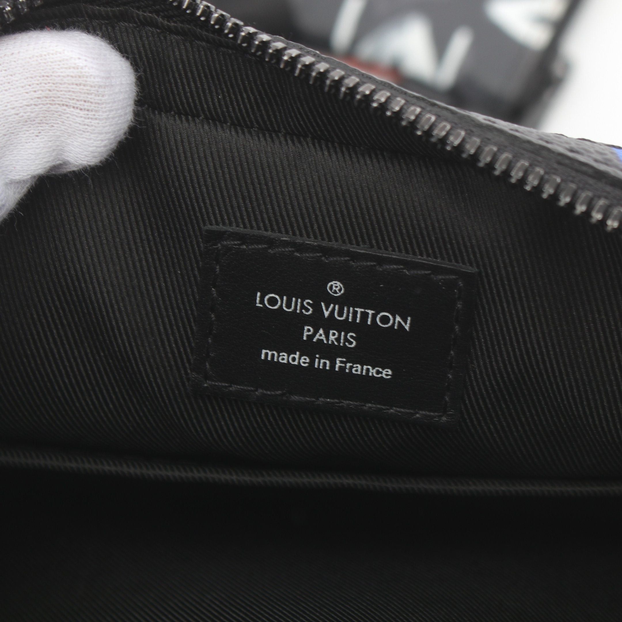 Louis Vuitton Louis Vuitton Trio Messenger Monogram Eclipse Shoulder Bag Black Multicolor Size ONE SIZE - 4 Thumbnail
