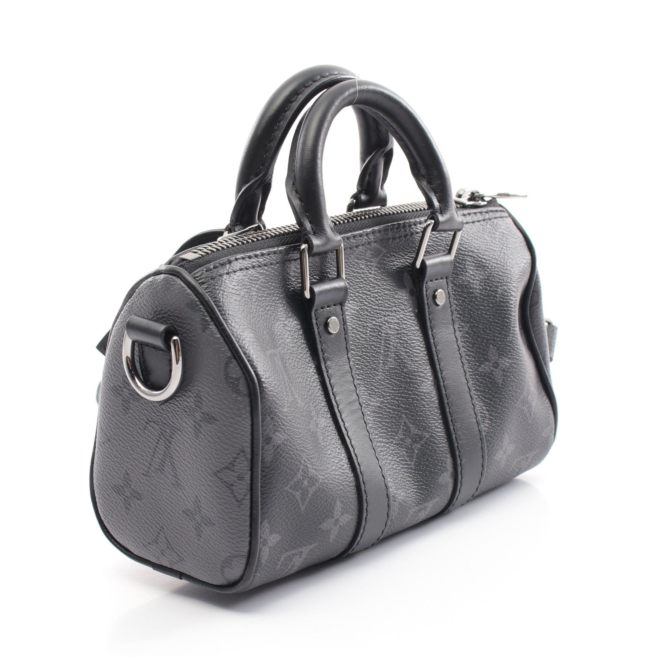 Louis Vuitton Louis Vuitton Keepall Xs Monogram Eclipse Handbag Leather Black Size ONE SIZE - 2 Thumbnail