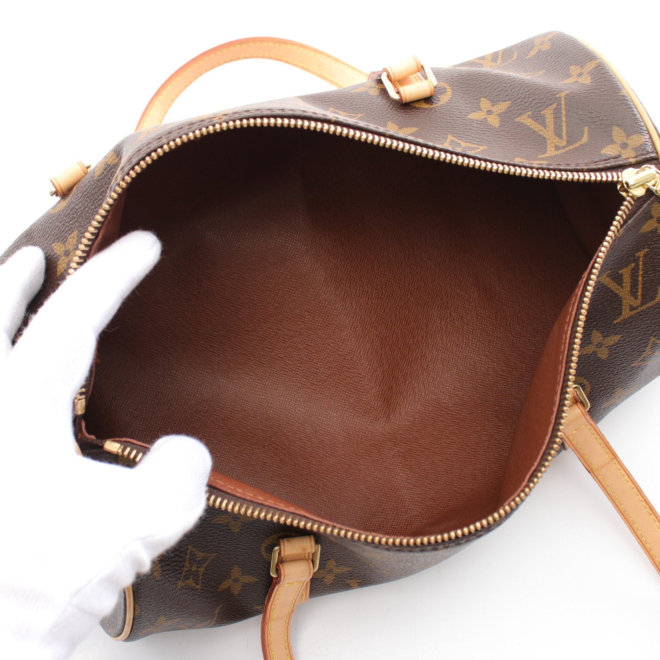 Louis Vuitton Louis Vuitton Papillon 30 Monogram Handbag Leather Brown Size ONE SIZE - 3 Thumbnail