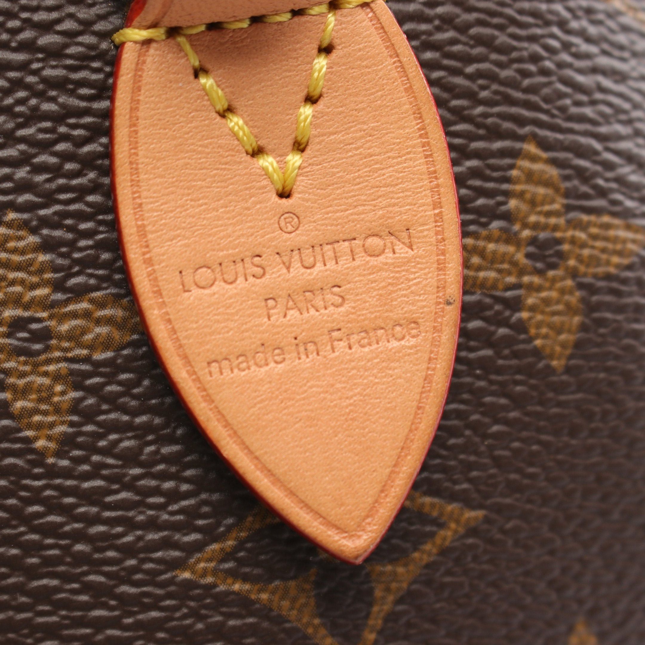 Louis Vuitton Louis Vuitton Speedy 20 Monogram Beige Handbag Leather Brown Size ONE SIZE - 4 Thumbnail