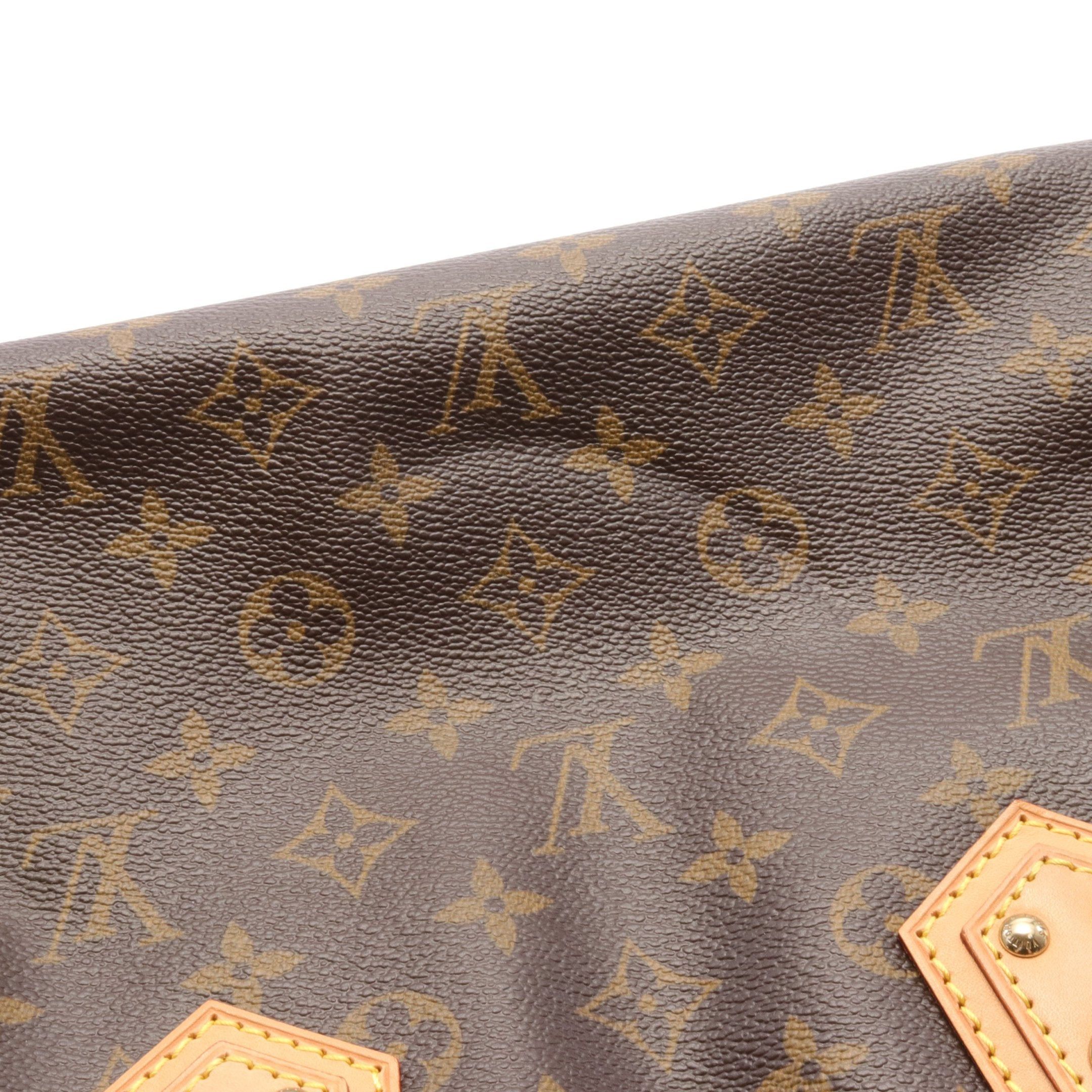 Louis Vuitton Louis Vuitton Manhattan Pm Monogram Handbag Leather Brown Size ONE SIZE - 6 Thumbnail