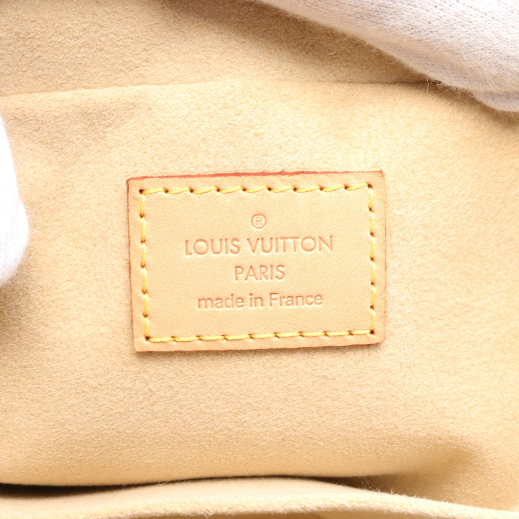 Louis Vuitton Louis Vuitton Manhattan Pm Monogram Handbag Leather Brown Size ONE SIZE - 4 Thumbnail
