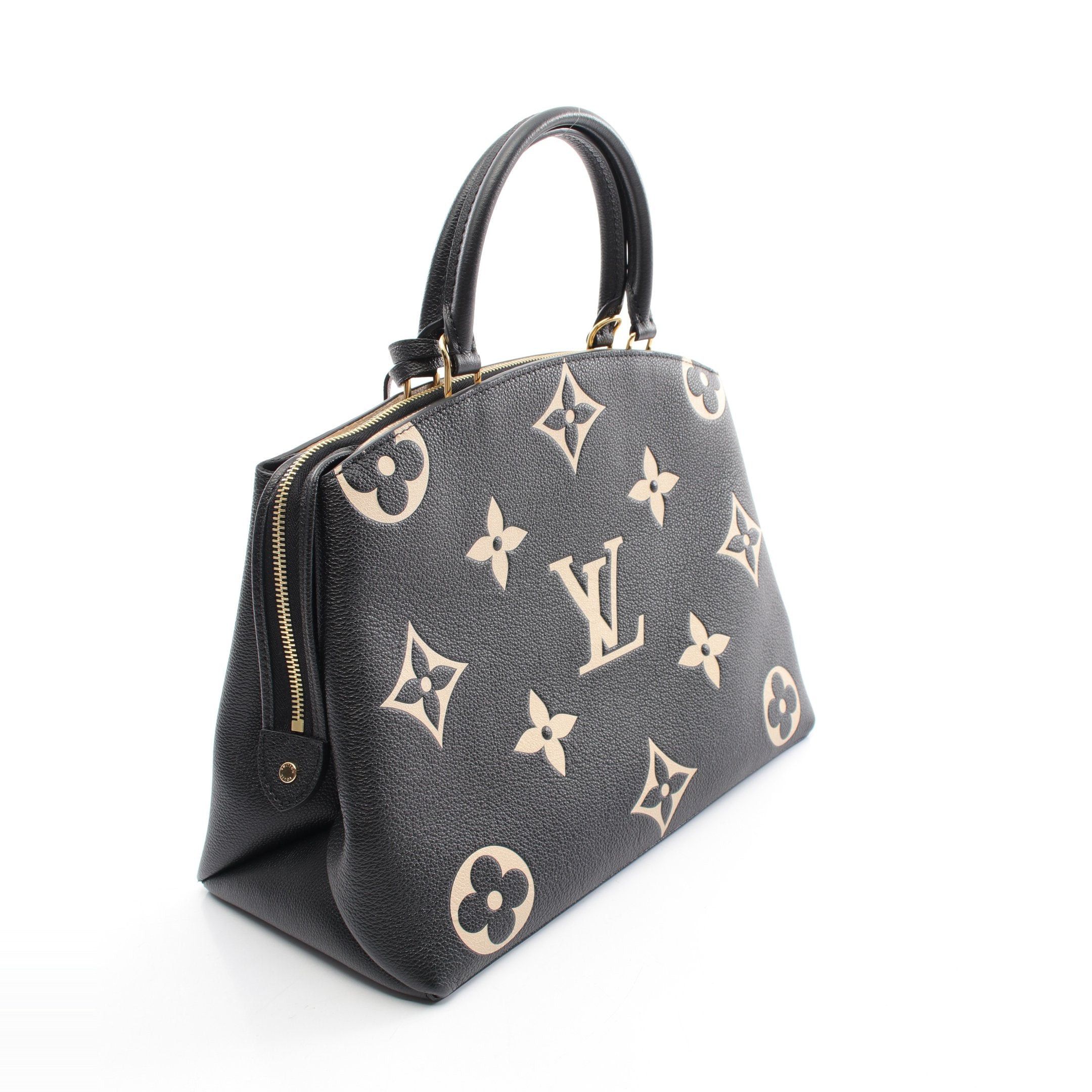 Louis Vuitton Louis Vuitton Grand Palais Mm Bicolor Monogram Empreinte Handbag Leather Black Beige Size ONE SIZE - 2 Thumbnail