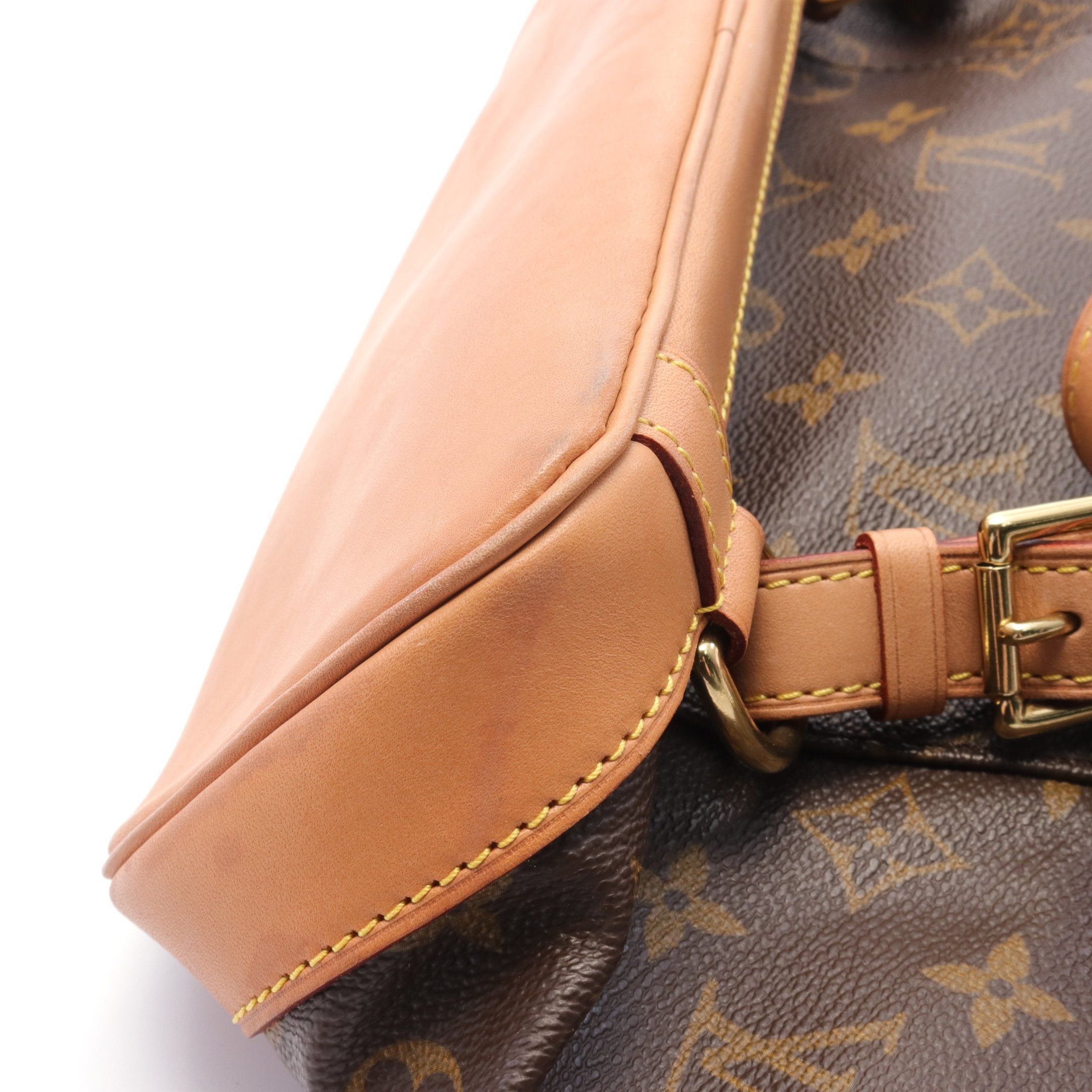 Louis Vuitton Louis Vuitton Montsouris Mm Monogram Backpack Rucksack Leather Brown Size ONE SIZE - 7 Thumbnail