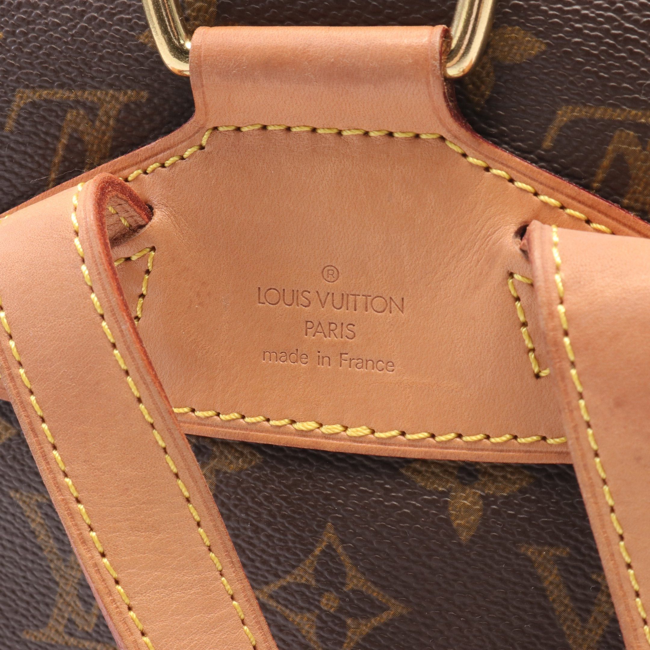 Louis Vuitton Louis Vuitton Montsouris Mm Monogram Backpack Rucksack Leather Brown Size ONE SIZE - 4 Thumbnail