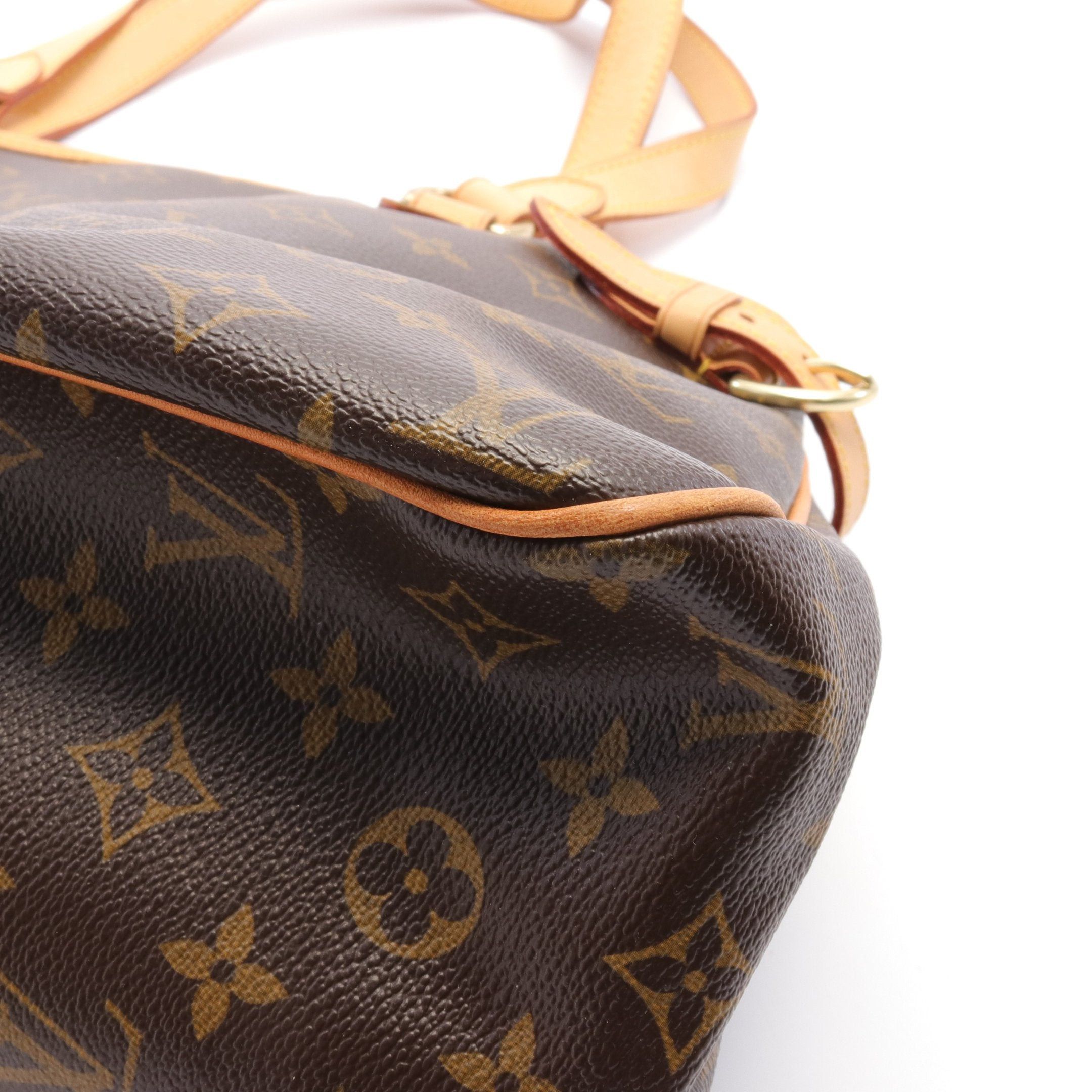Louis Vuitton Louis Vuitton Batignolles Horizontal Monogram Shoulder Bag Leather Brown Size ONE SIZE - 6 Thumbnail