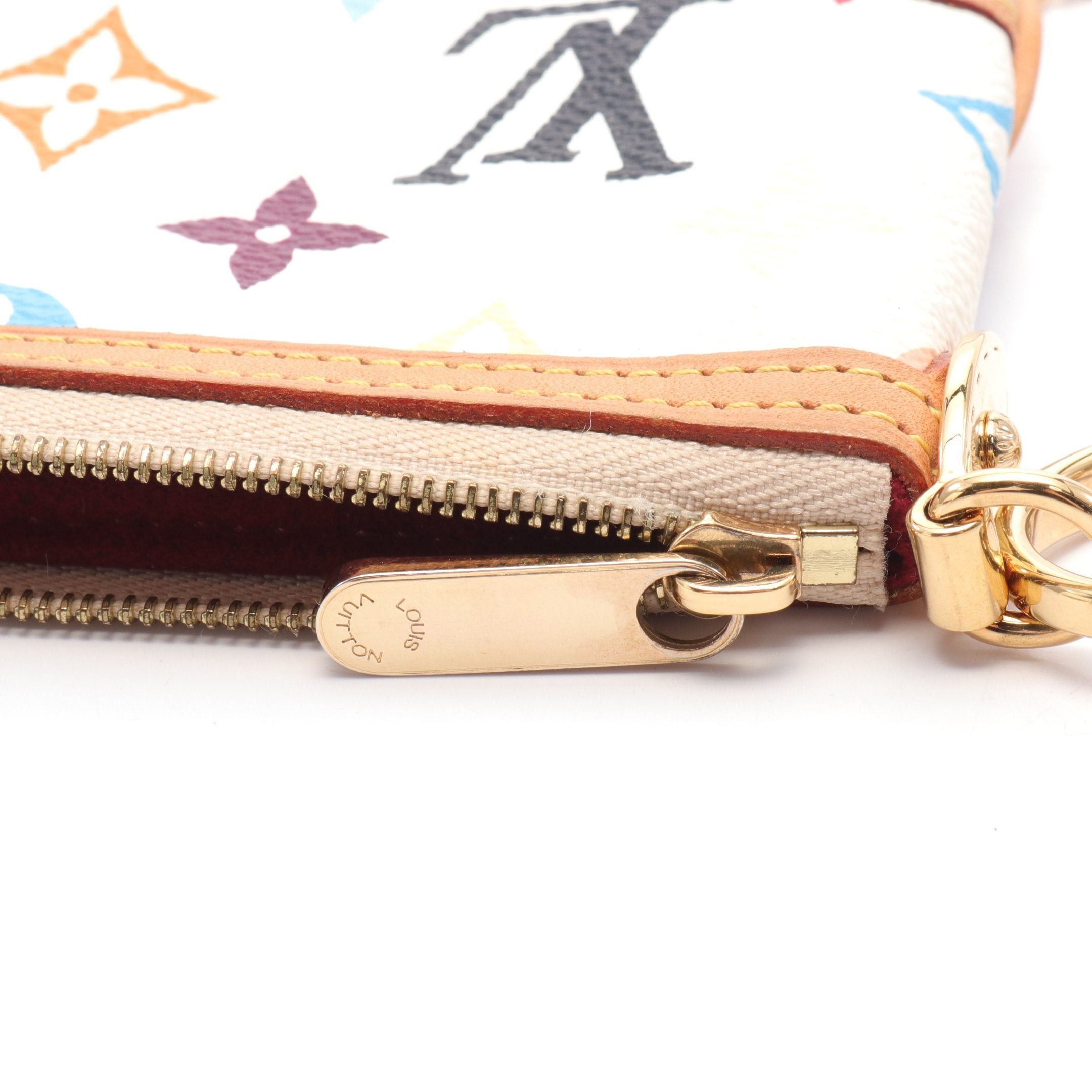 Louis Vuitton Louis Vuitton Pochette Mila Pm Monogram Multicolor Bron Pouch Leather White Size ONE SIZE - 6 Thumbnail