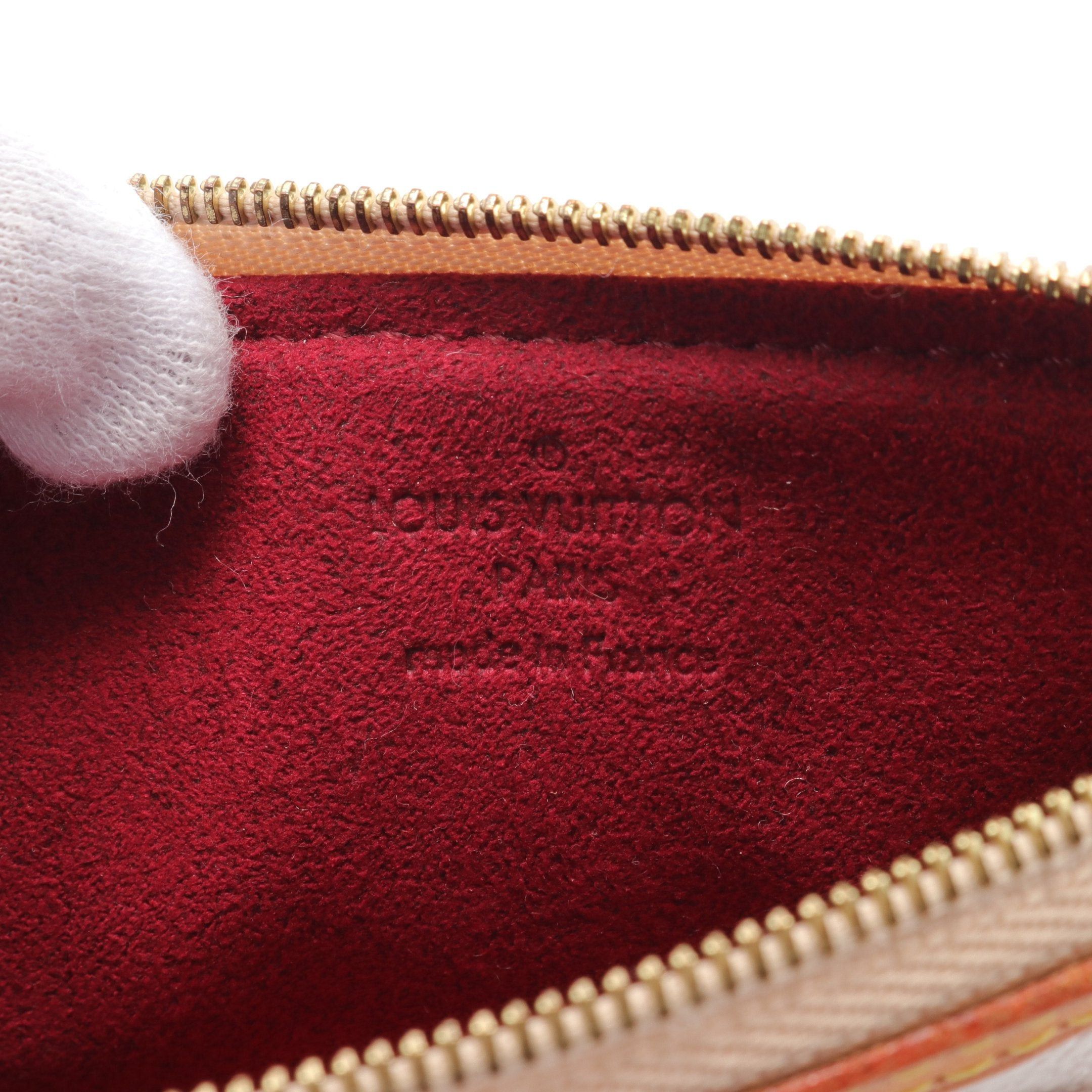 Louis Vuitton Louis Vuitton Pochette Mila Pm Monogram Multicolor Bron Pouch Leather White Size ONE SIZE - 4 Thumbnail