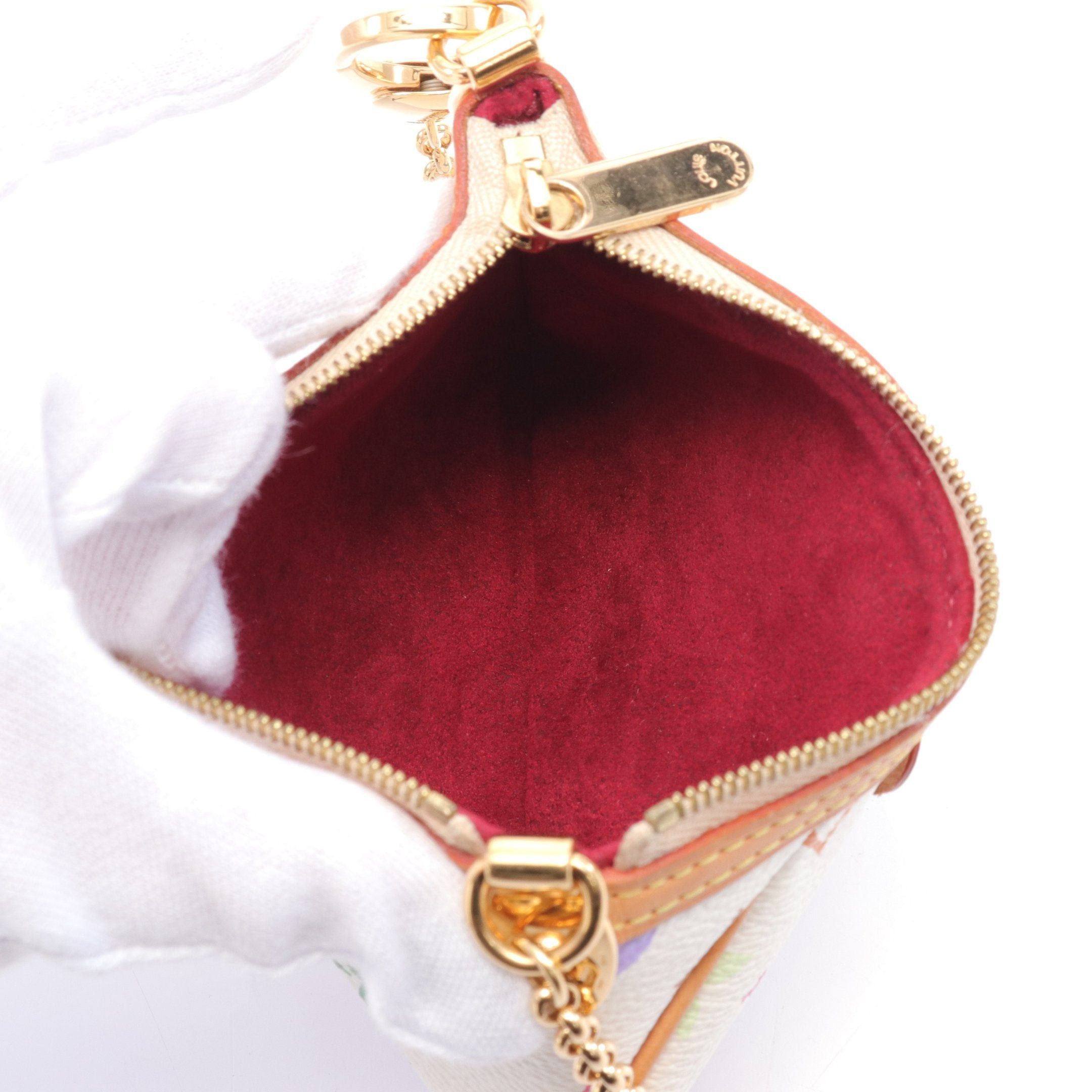 Louis Vuitton Louis Vuitton Pochette Mila Pm Monogram Multicolor Bron Pouch Leather White Size ONE SIZE - 3 Thumbnail