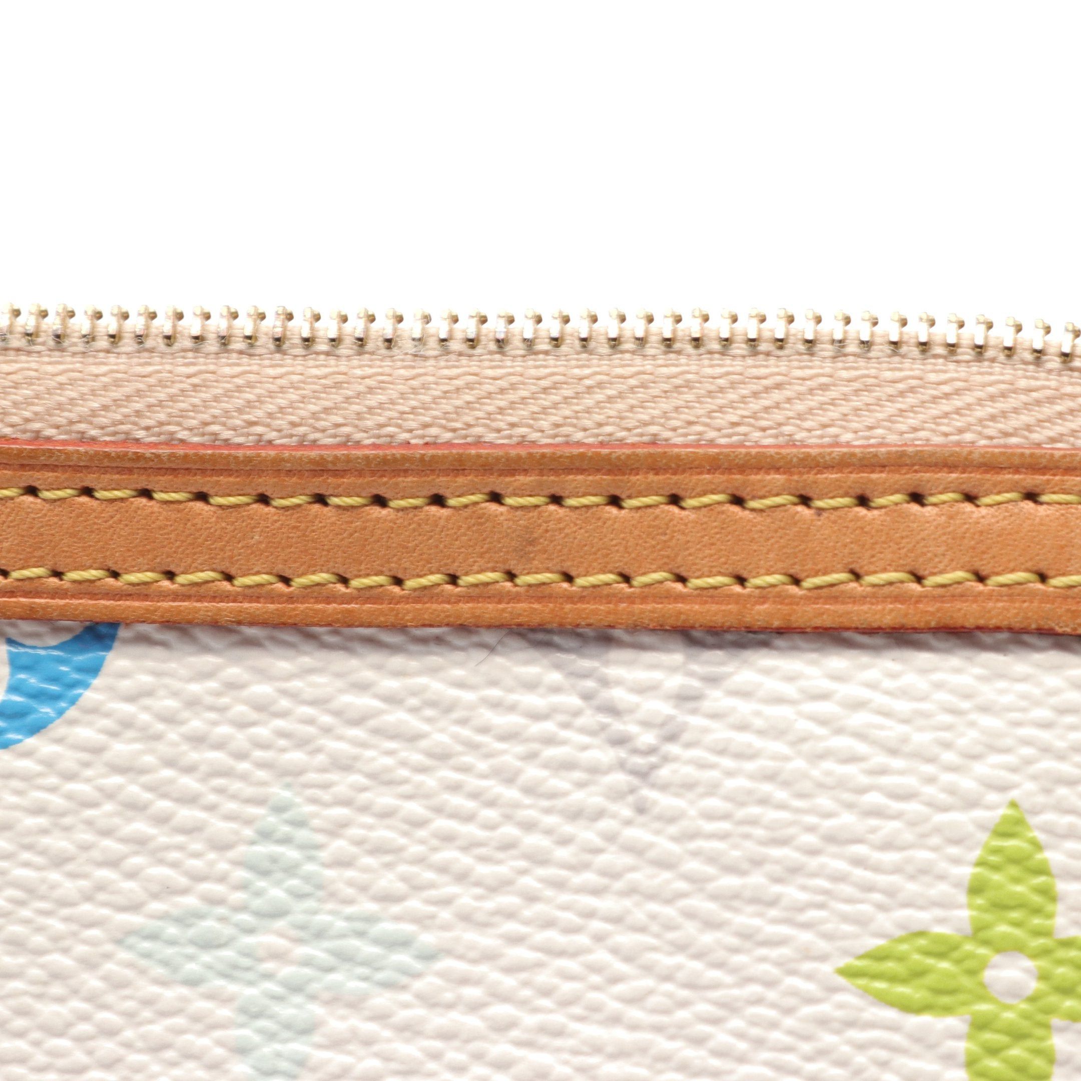 Louis Vuitton Louis Vuitton Pochette Mila Pm Monogram Multicolor Bron Pouch Leather White Size ONE SIZE - 7 Thumbnail