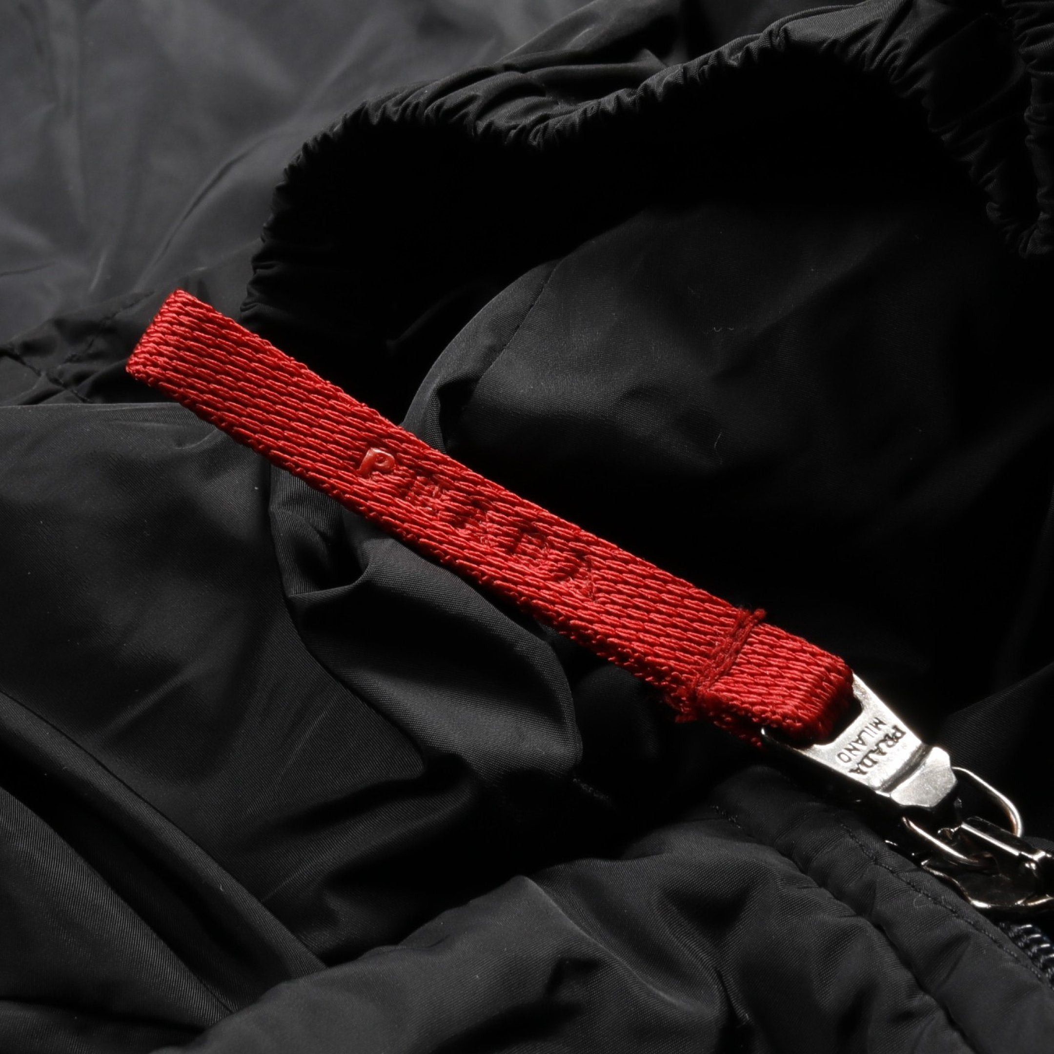 Prada Prada Coat Nylon Black Batting Hooded Size ONE SIZE - 6 Thumbnail