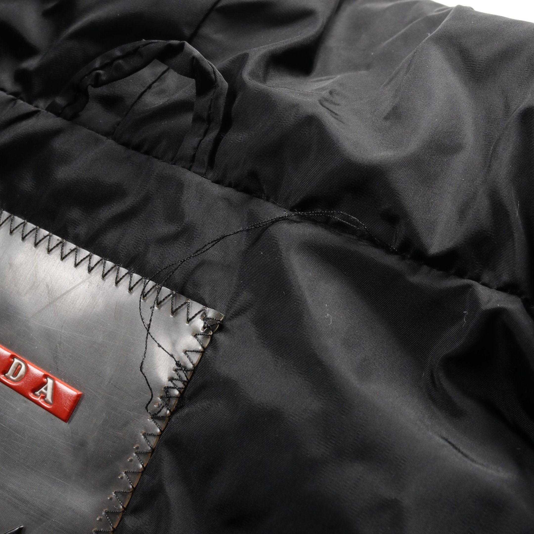 Prada Prada Coat Nylon Black Batting Hooded Size ONE SIZE - 8 Thumbnail
