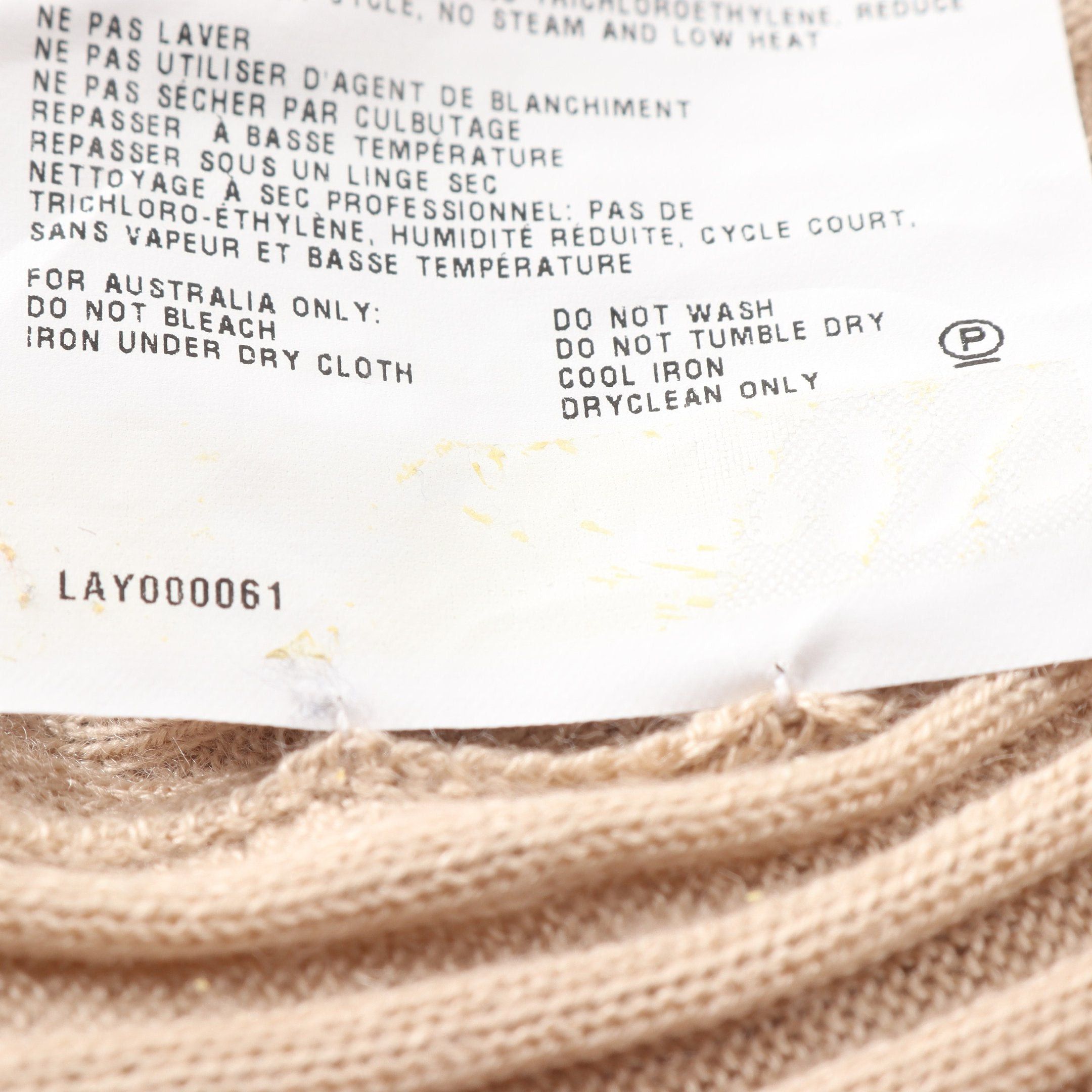 Prada Prada Cardigan Cashmere Silk Beige Size ONE SIZE - 9 Thumbnail