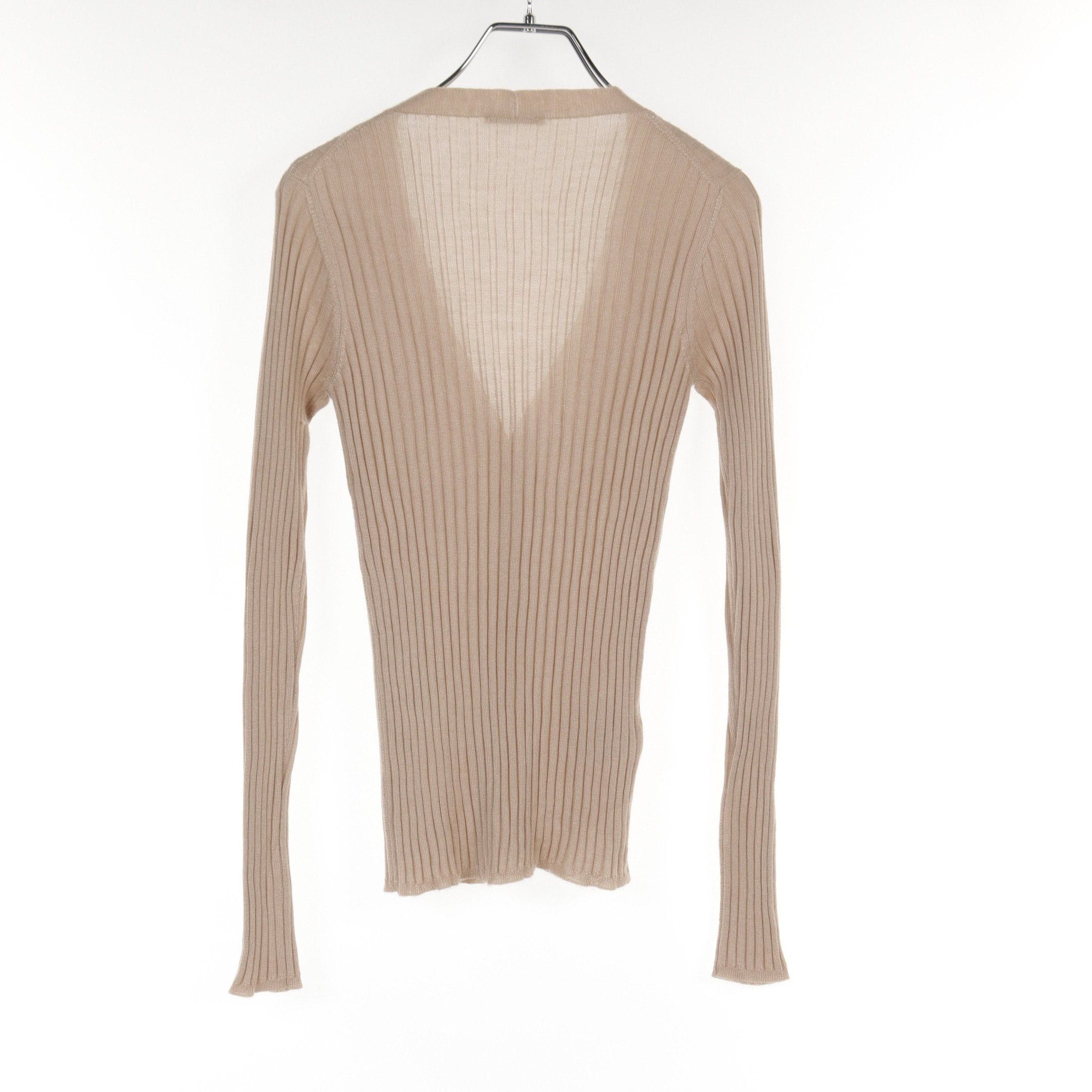 Prada Prada Cardigan Cashmere Silk Beige Size ONE SIZE - 2 Thumbnail
