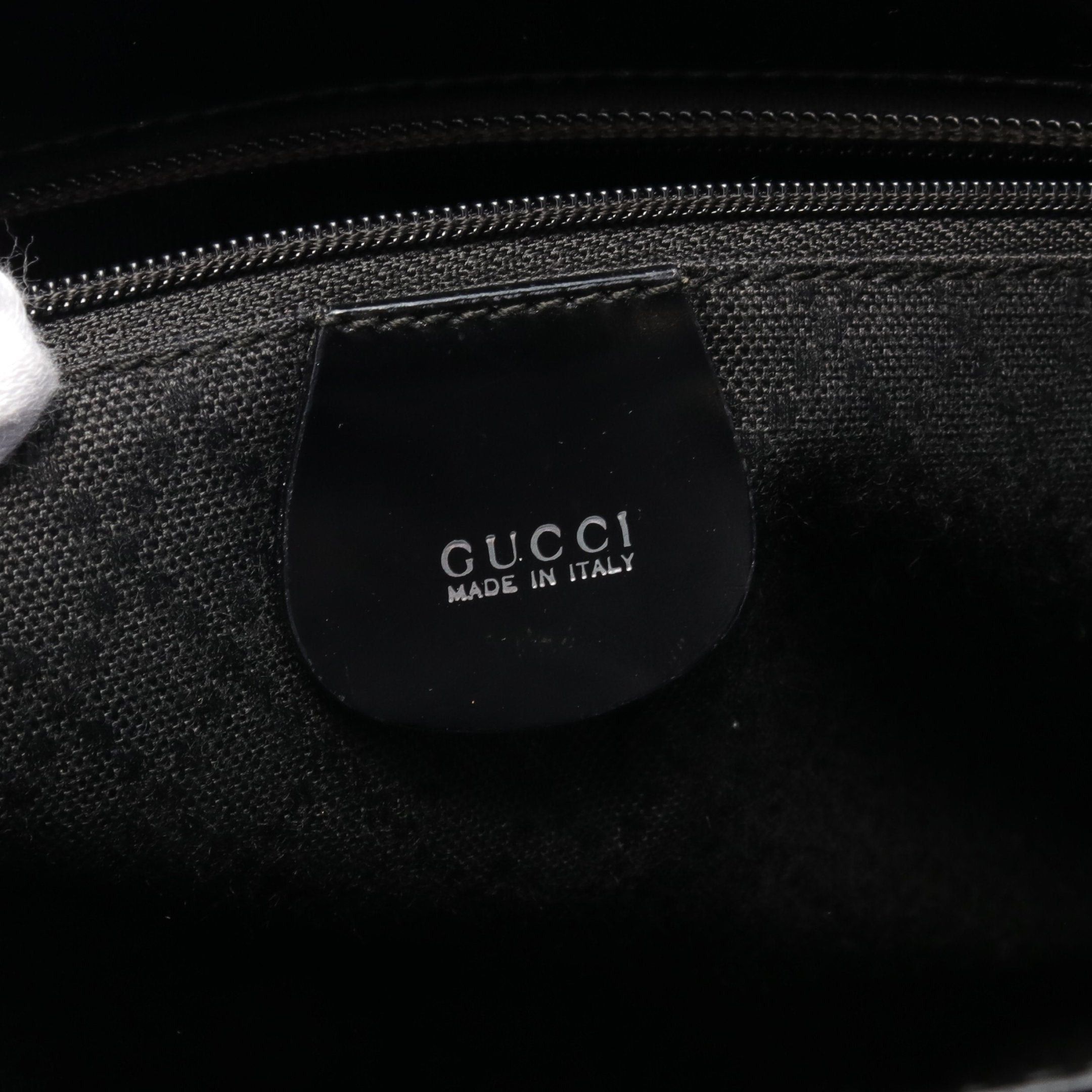 Gucci Gucci Bamboo Handbag Canvas Leather Black Size ONE SIZE - 4 Thumbnail