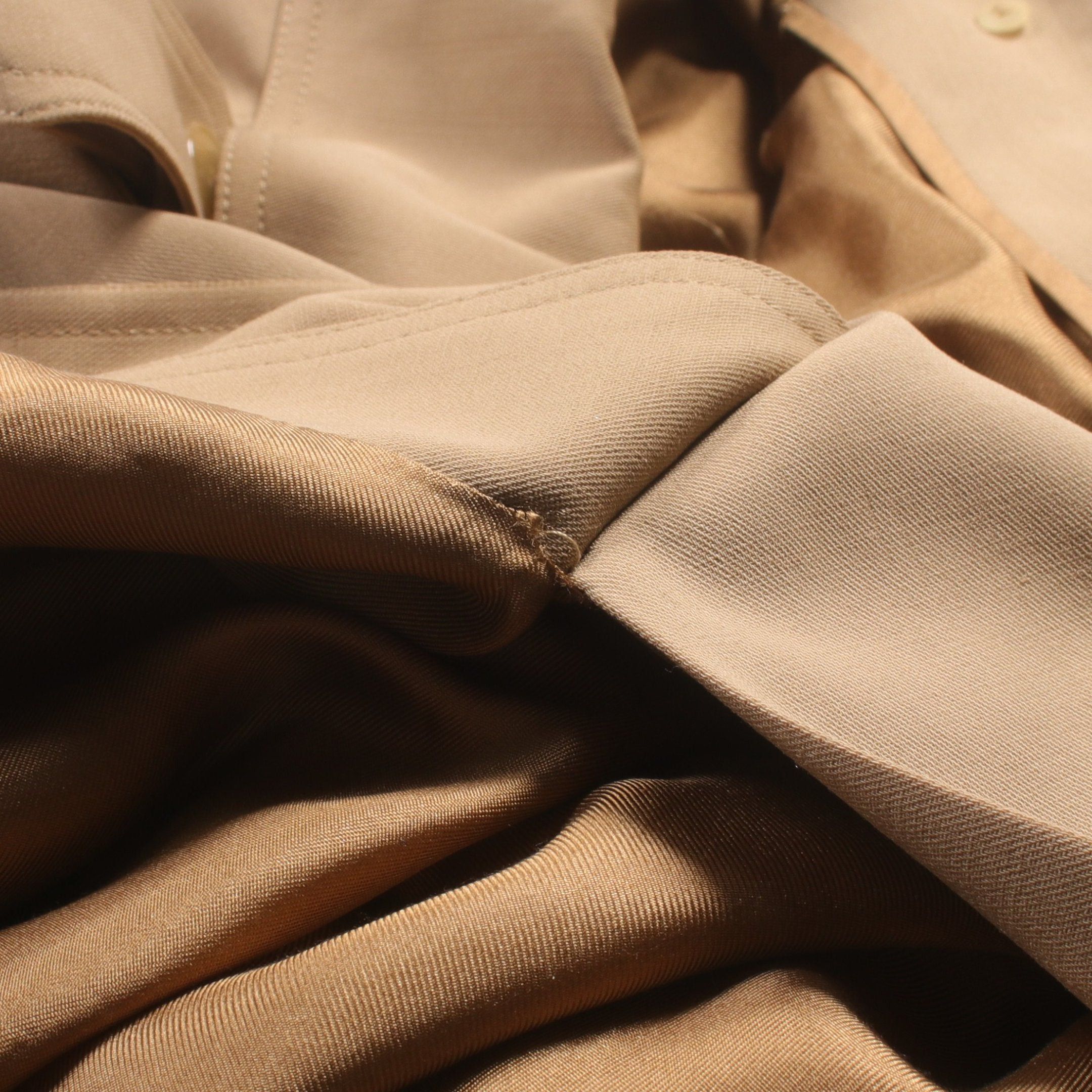 Hermes Hermes Trench Coat Wool Beige Size ONE SIZE - 7 Thumbnail