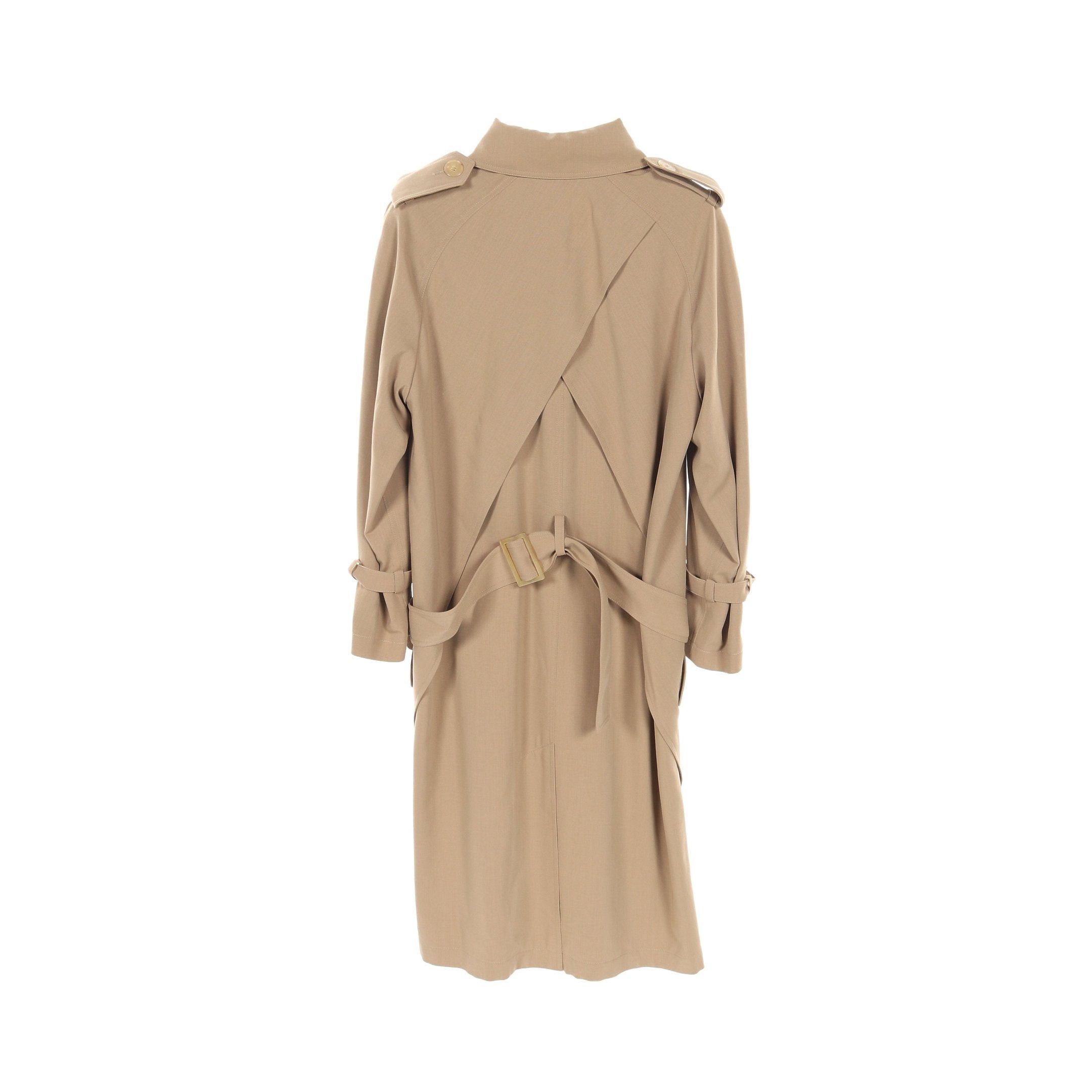 Hermes Hermes Trench Coat Wool Beige Size ONE SIZE - 2 Thumbnail