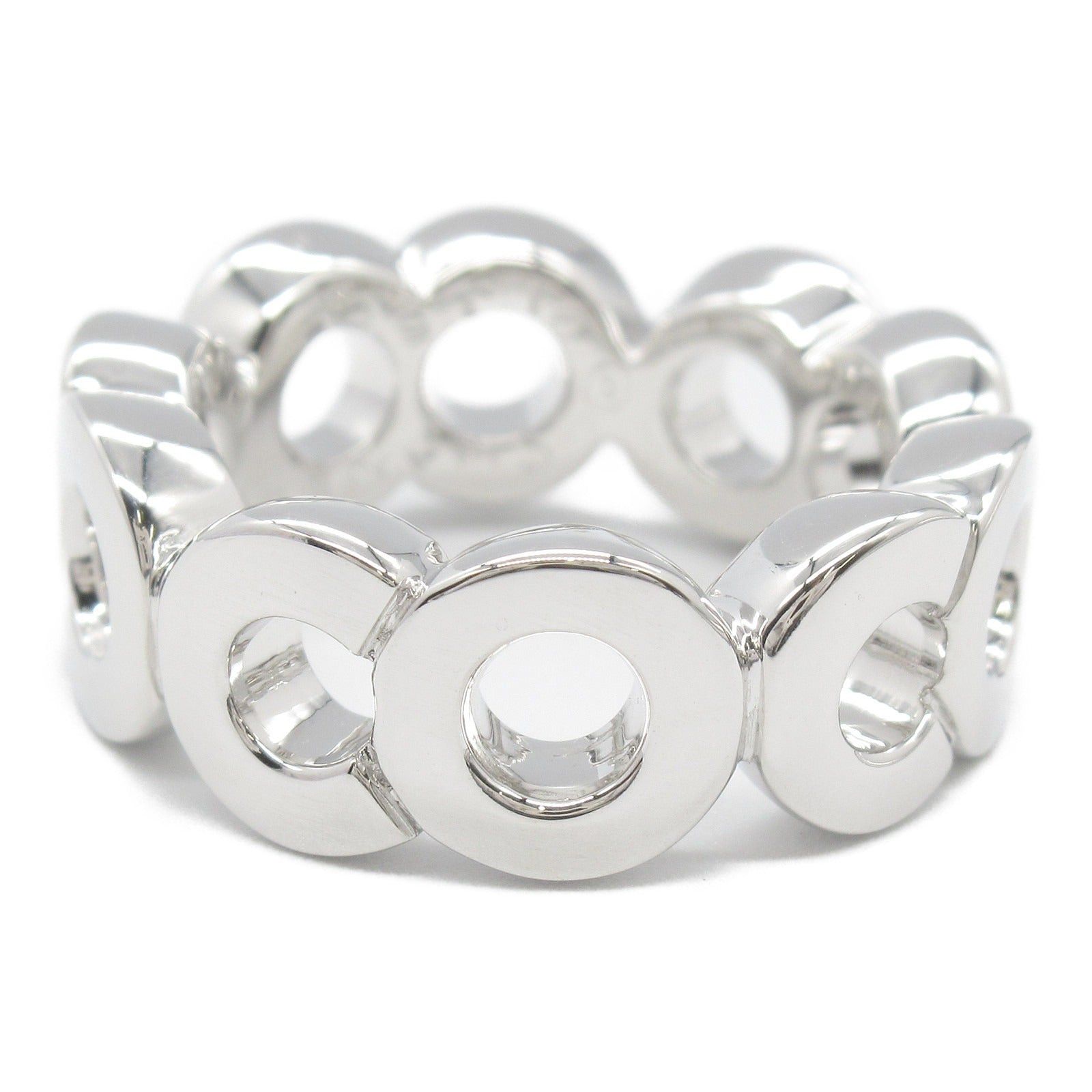 Chanel Chanel Coco Chanel Ring K18Wg (White Gold) Silver Size ONE SIZE - 3 Thumbnail
