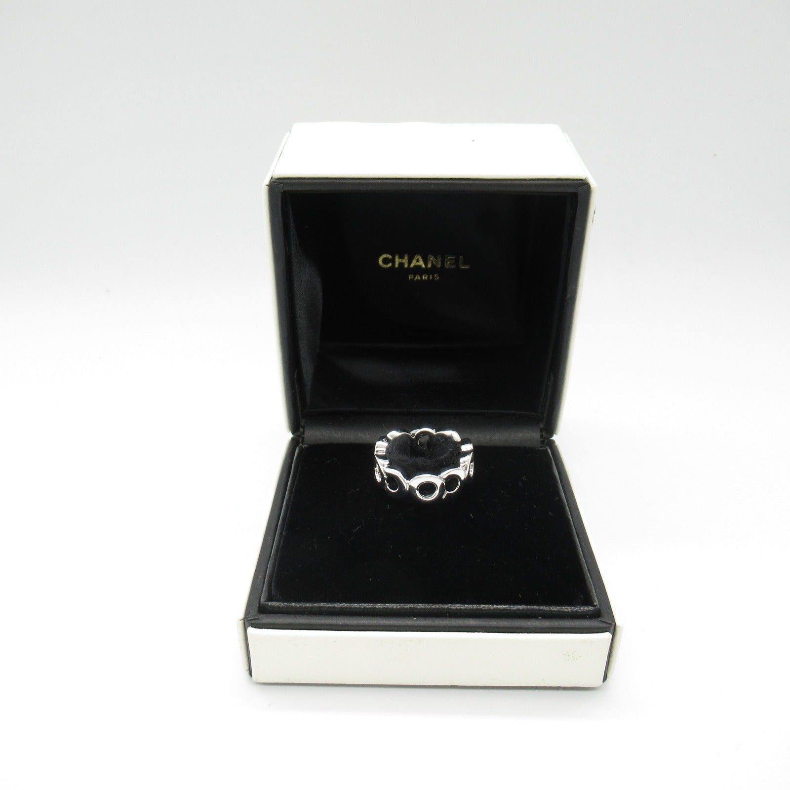 Chanel Chanel Coco Chanel Ring K18Wg (White Gold) Silver Size ONE SIZE - 5 Thumbnail