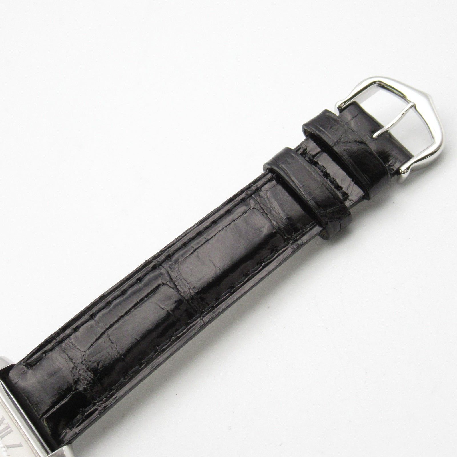 Cartier Cartier Tank Francaise Sm Women Watch Quartz K18Wg (White Gold) Crocodile Leather Ivory Size ONE SIZE - 14 Thumbnail