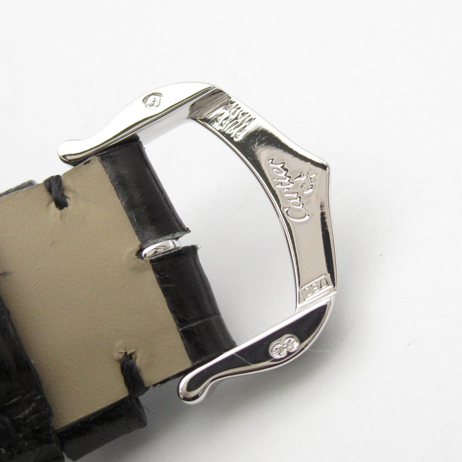 Cartier Cartier Tank Francaise Sm Women Watch Quartz K18Wg (White Gold) Crocodile Leather Ivory Size ONE SIZE - 16 Thumbnail