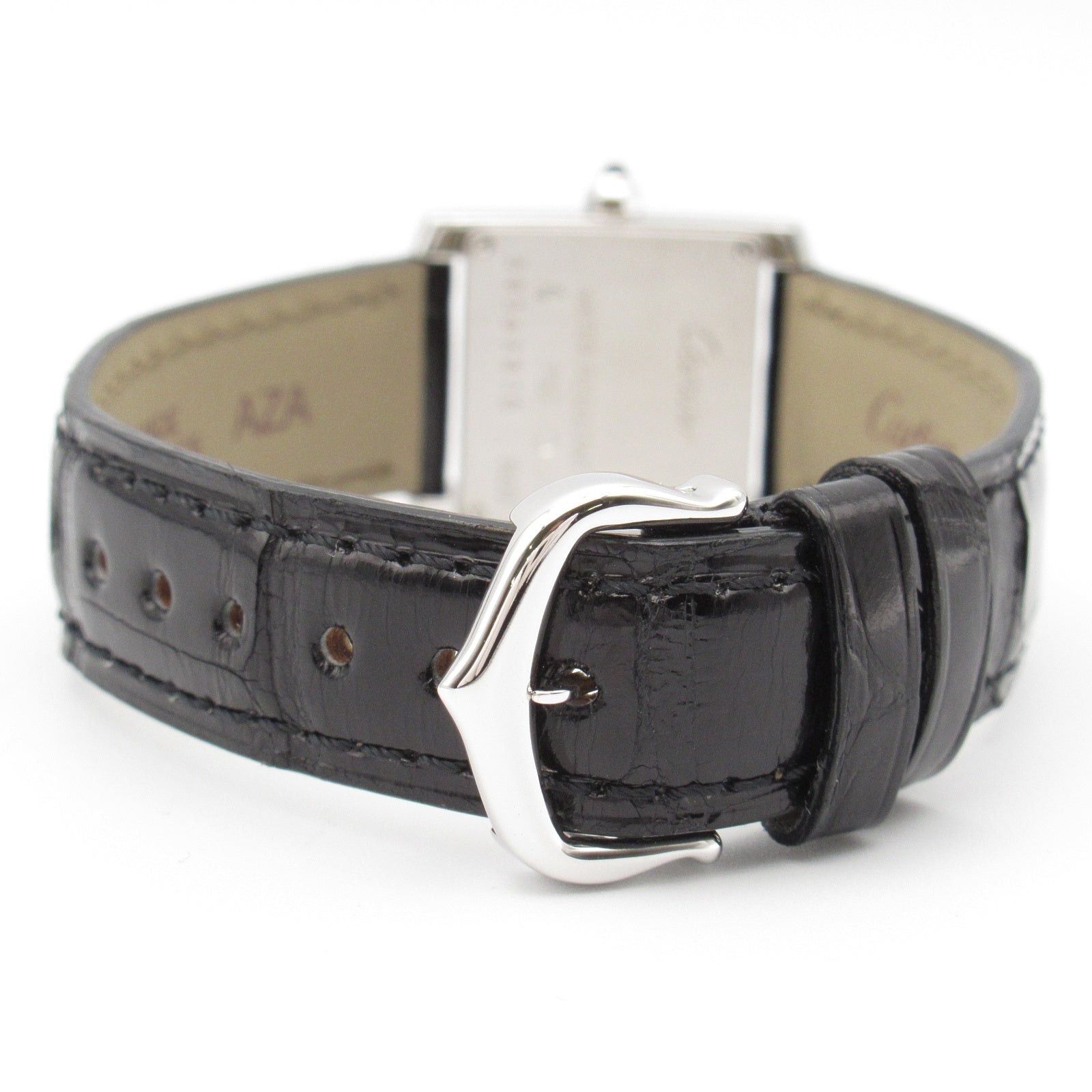 Cartier Cartier Tank Francaise Sm Women Watch Quartz K18Wg (White Gold) Crocodile Leather Ivory Size ONE SIZE - 5 Thumbnail