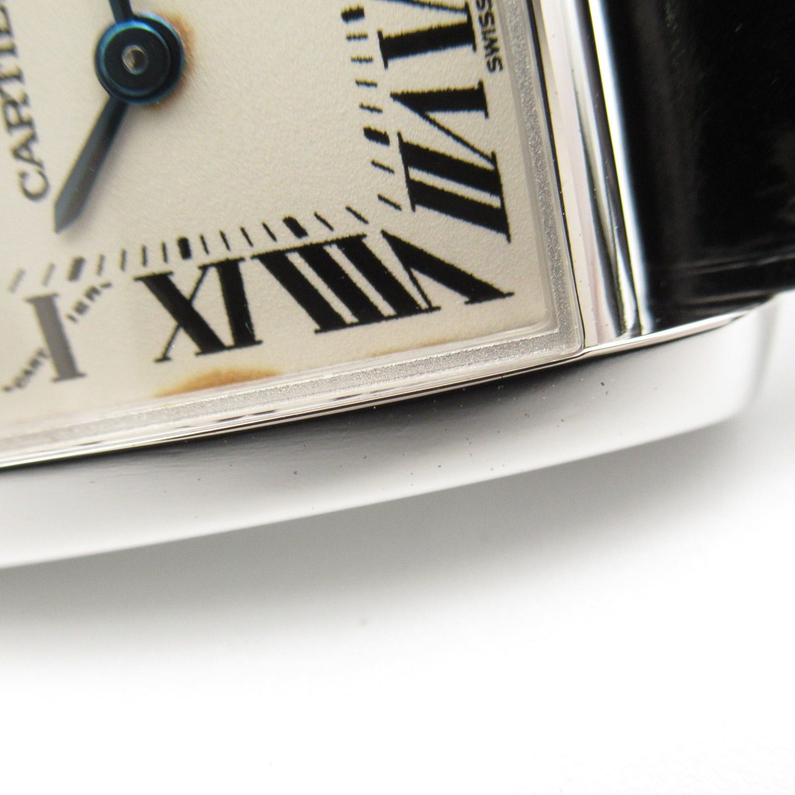 Cartier Cartier Tank Francaise Sm Women Watch Quartz K18Wg (White Gold) Crocodile Leather Ivory Size ONE SIZE - 9 Thumbnail