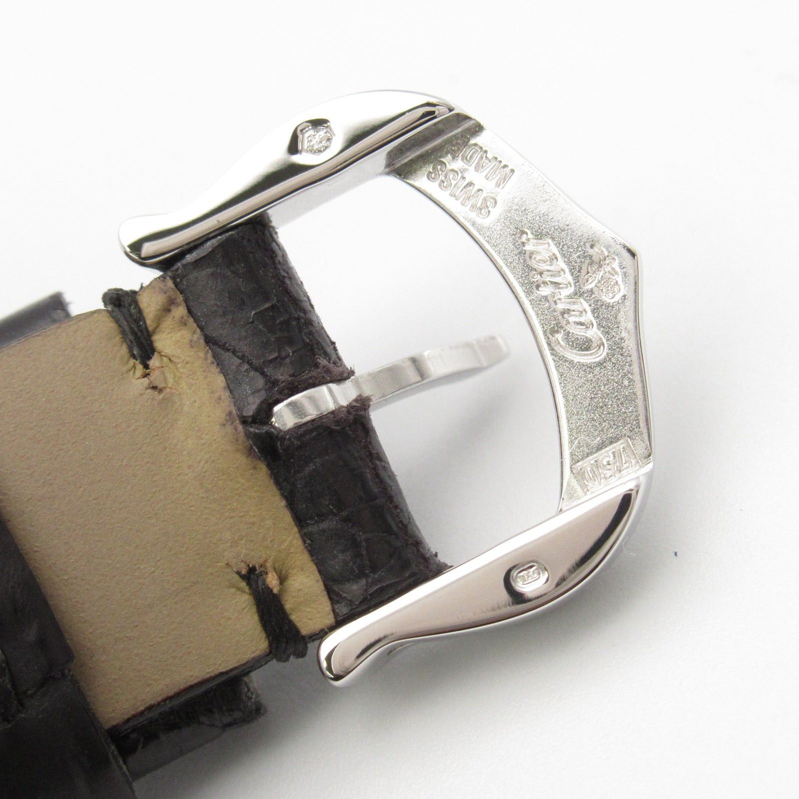 Cartier Cartier Tank American Sm Women Watch Quartz K18Wg (White Gold) Crocodile Leather Ivory Size ONE SIZE - 15 Thumbnail