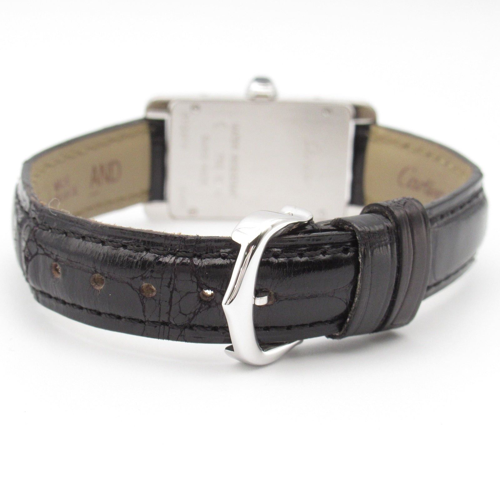 Cartier Cartier Tank American Sm Women Watch Quartz K18Wg (White Gold) Crocodile Leather Ivory Size ONE SIZE - 3 Thumbnail