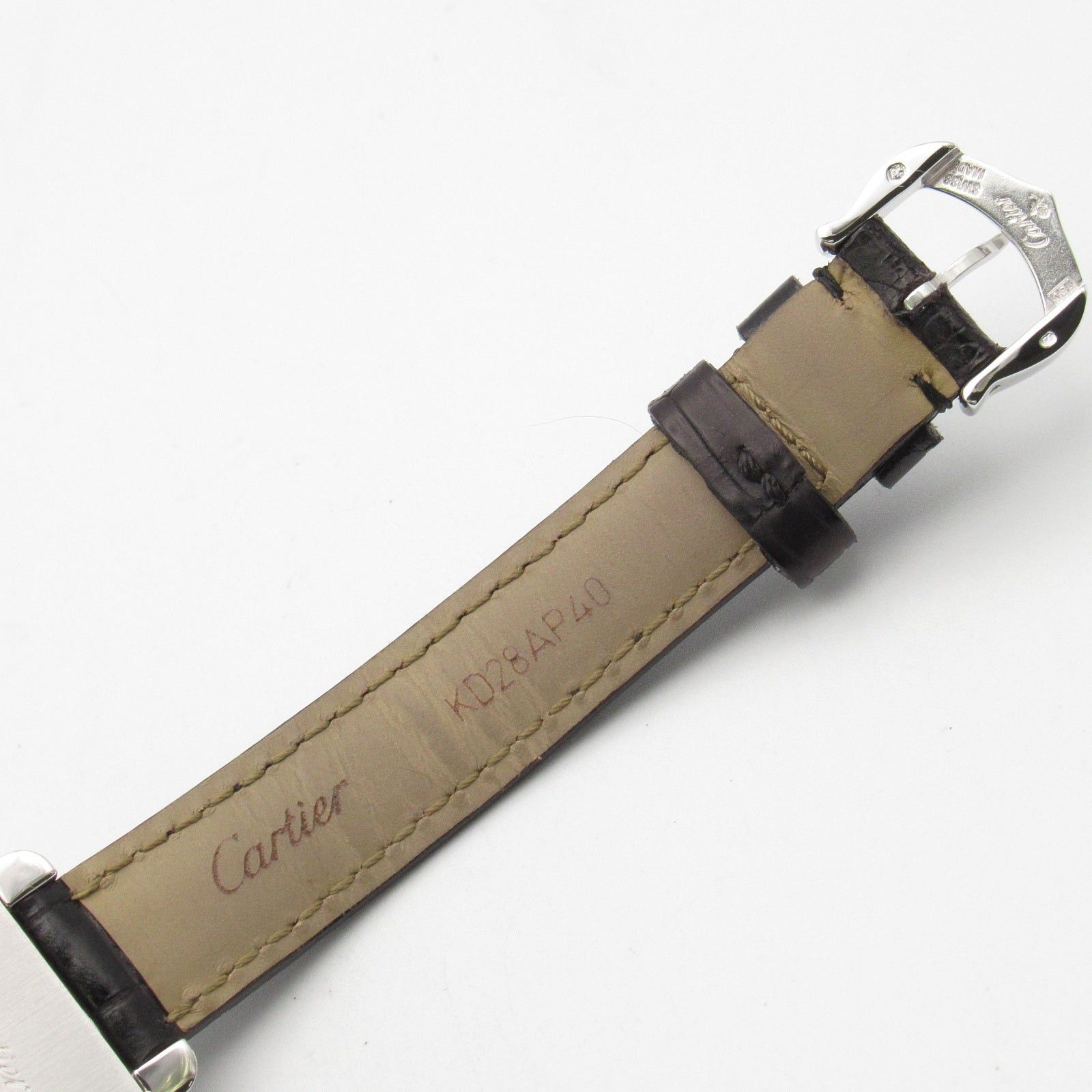 Cartier Cartier Tank American Sm Women Watch Quartz K18Wg (White Gold) Crocodile Leather Ivory Size ONE SIZE - 14 Thumbnail