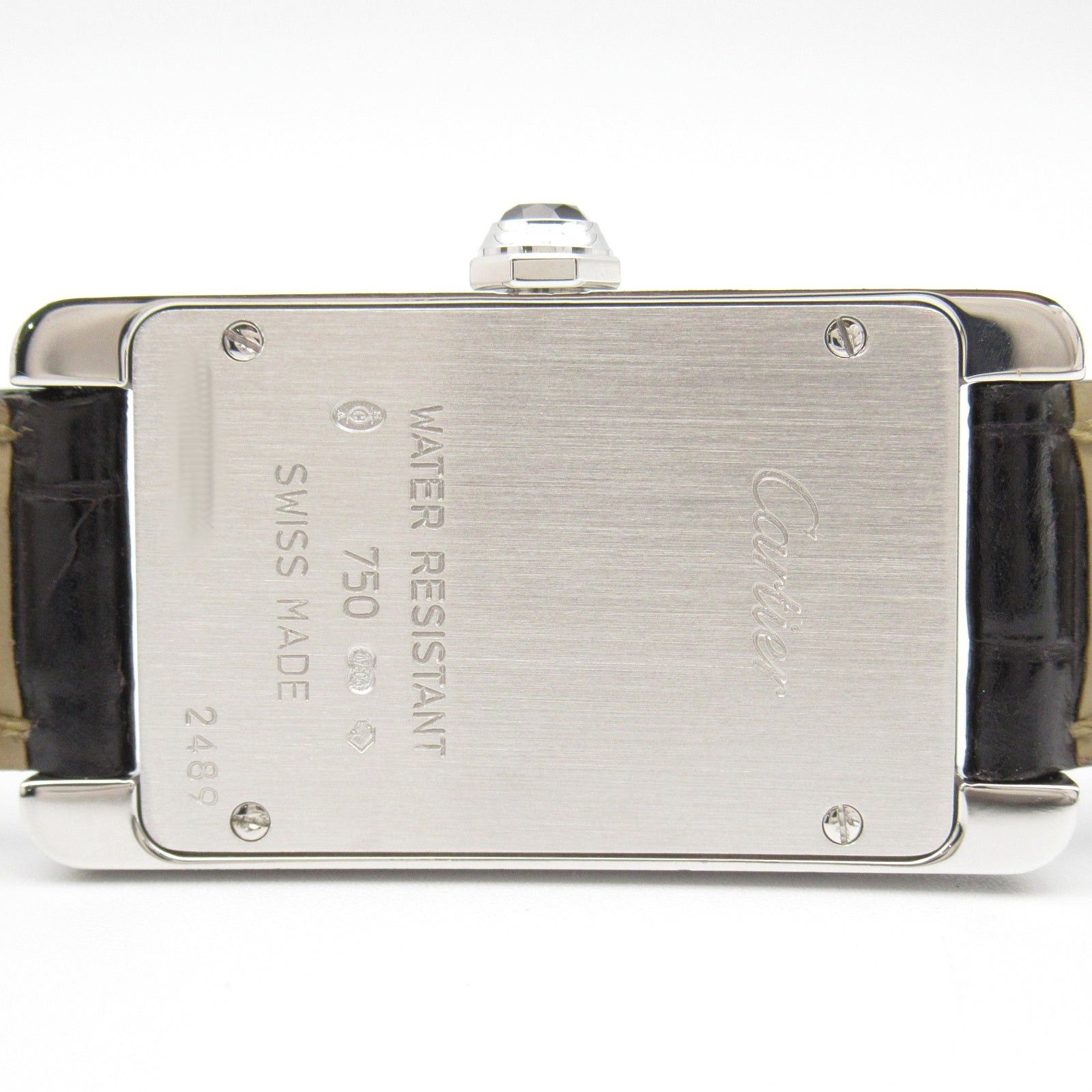 Cartier Cartier Tank American Sm Women Watch Quartz K18Wg (White Gold) Crocodile Leather Ivory Size ONE SIZE - 5 Thumbnail