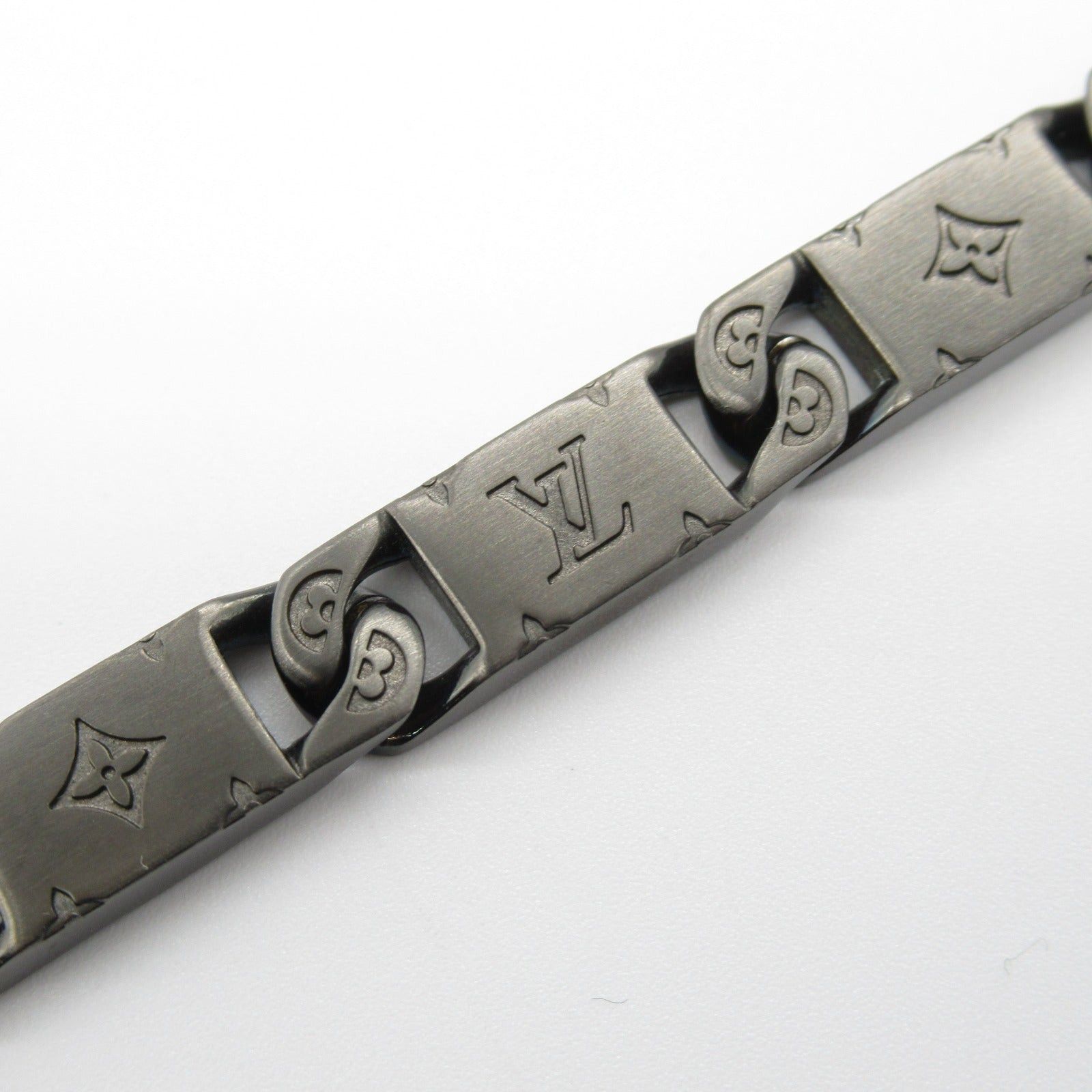 Louis Vuitton Louis Vuitton Necklace Monogram Tide Up Stainless Steel Black Size ONE SIZE - 6 Thumbnail