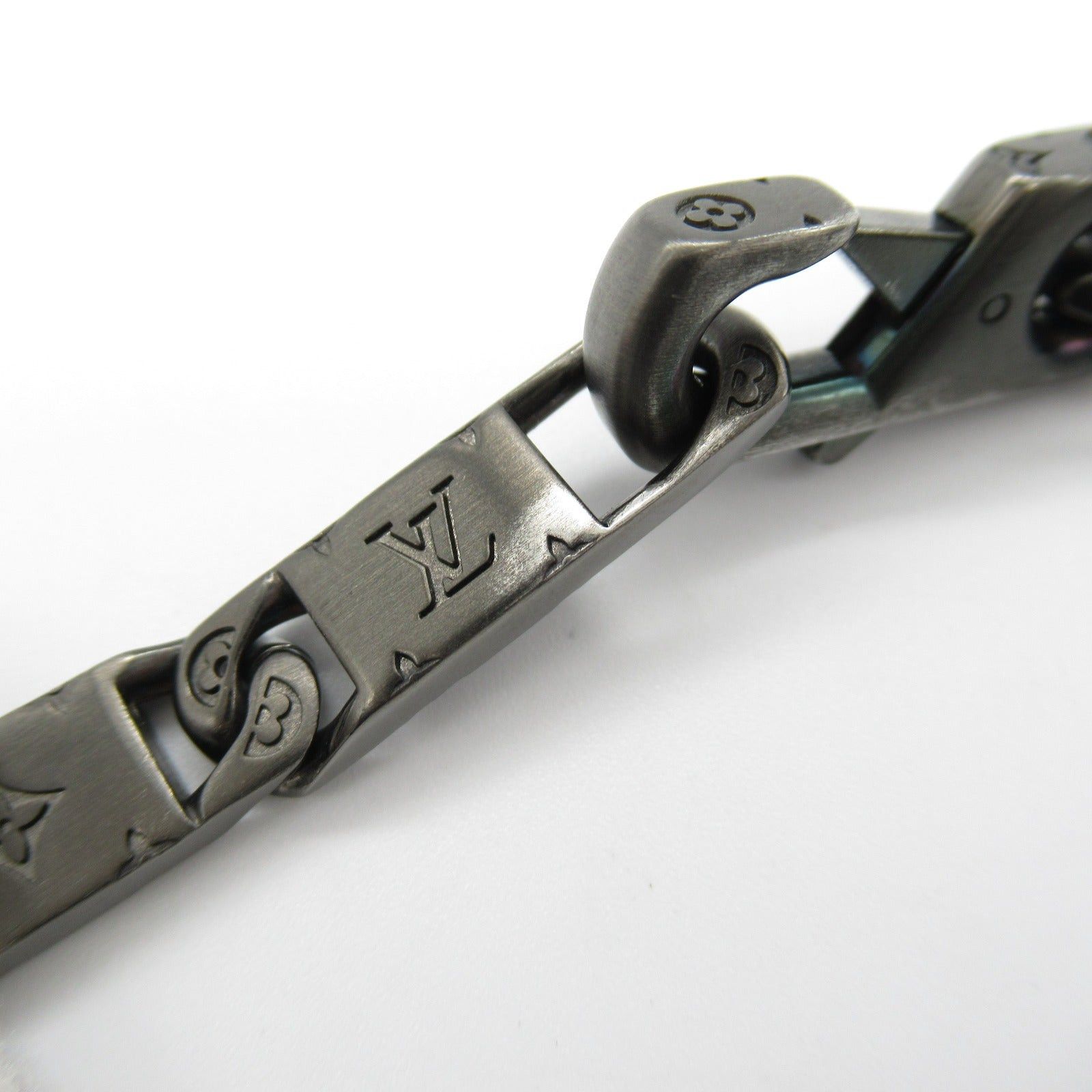Louis Vuitton Louis Vuitton Necklace Monogram Tide Up Stainless Steel Black Size ONE SIZE - 5 Thumbnail
