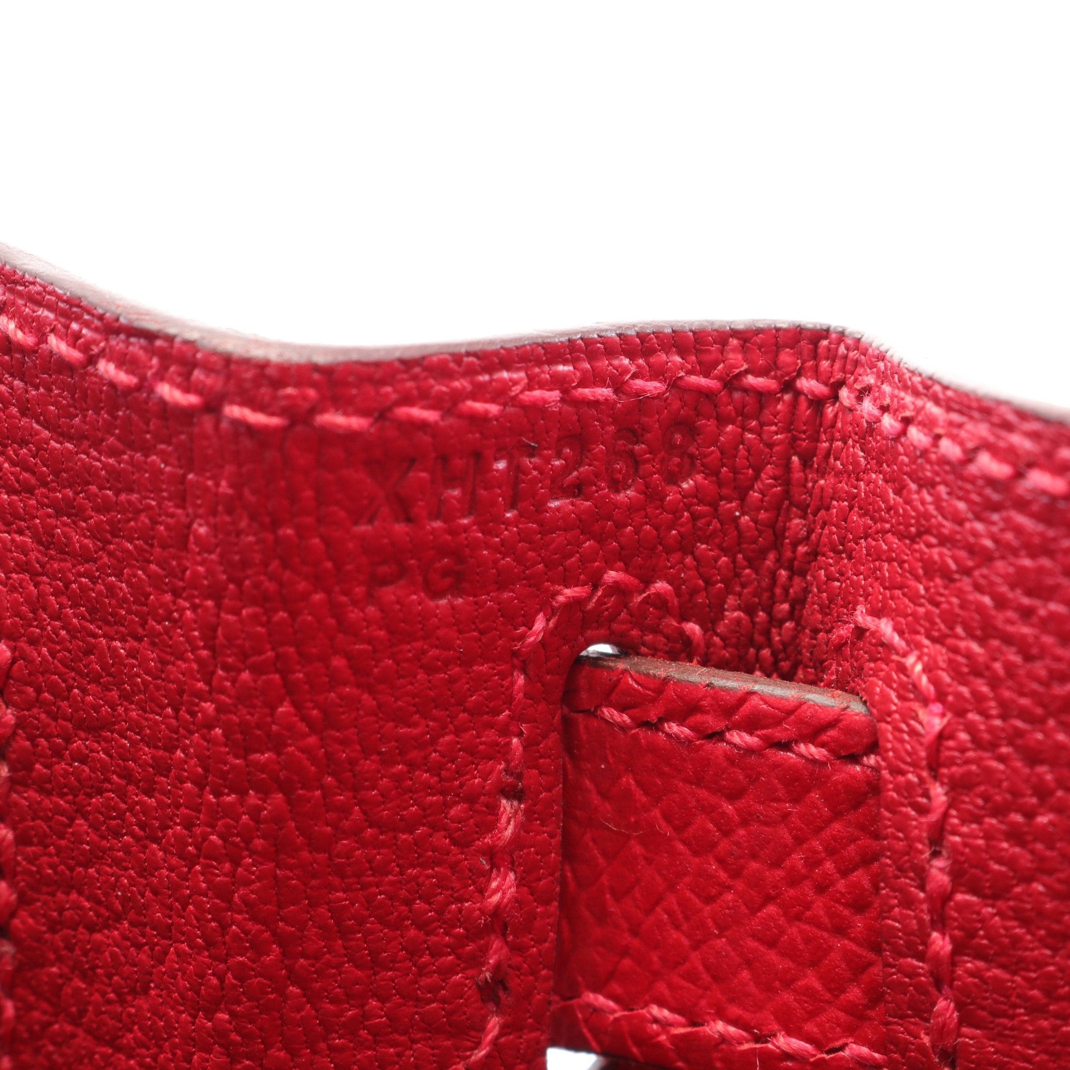 Hermes Hermes Kelly28 Vermilion Handbag Veau Epsom Red Gold Hardware Outside Sewing X Stamp Size ONE SIZE - 5 Thumbnail