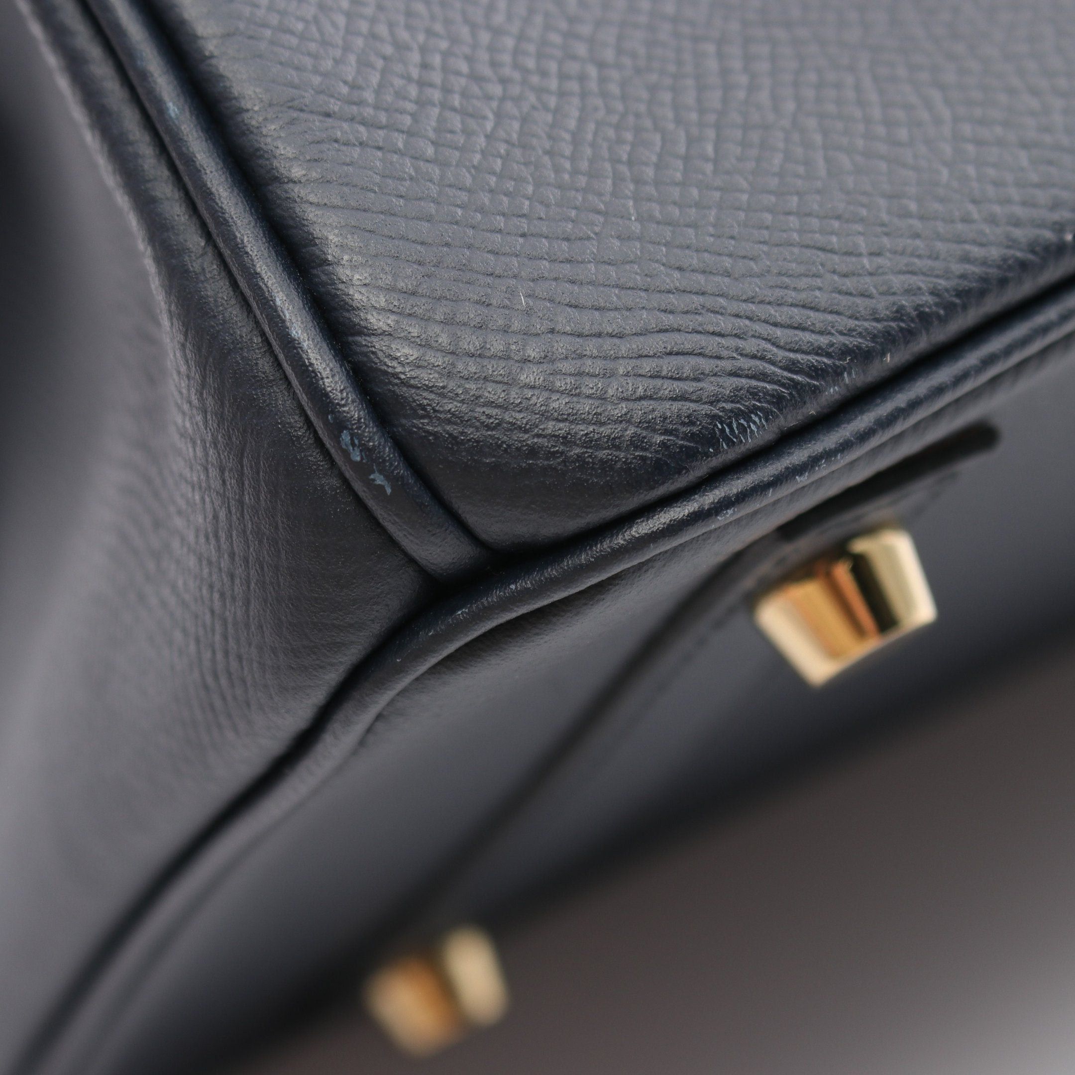 Hermes Hermes Birkin 30 Blue Indigo Handbag Veau Epsom Dark Navy Gold Hardware A Stamp Size ONE SIZE - 6 Thumbnail