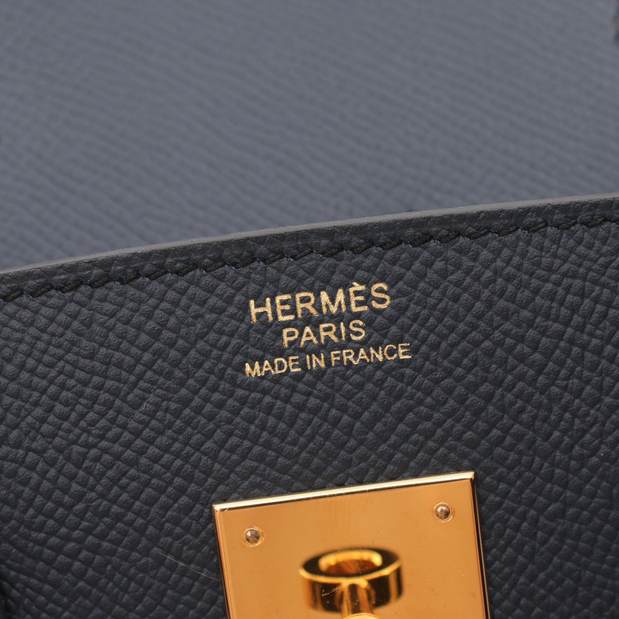 Hermes Hermes Birkin 30 Blue Indigo Handbag Veau Epsom Dark Navy Gold Hardware A Stamp Size ONE SIZE - 4 Thumbnail