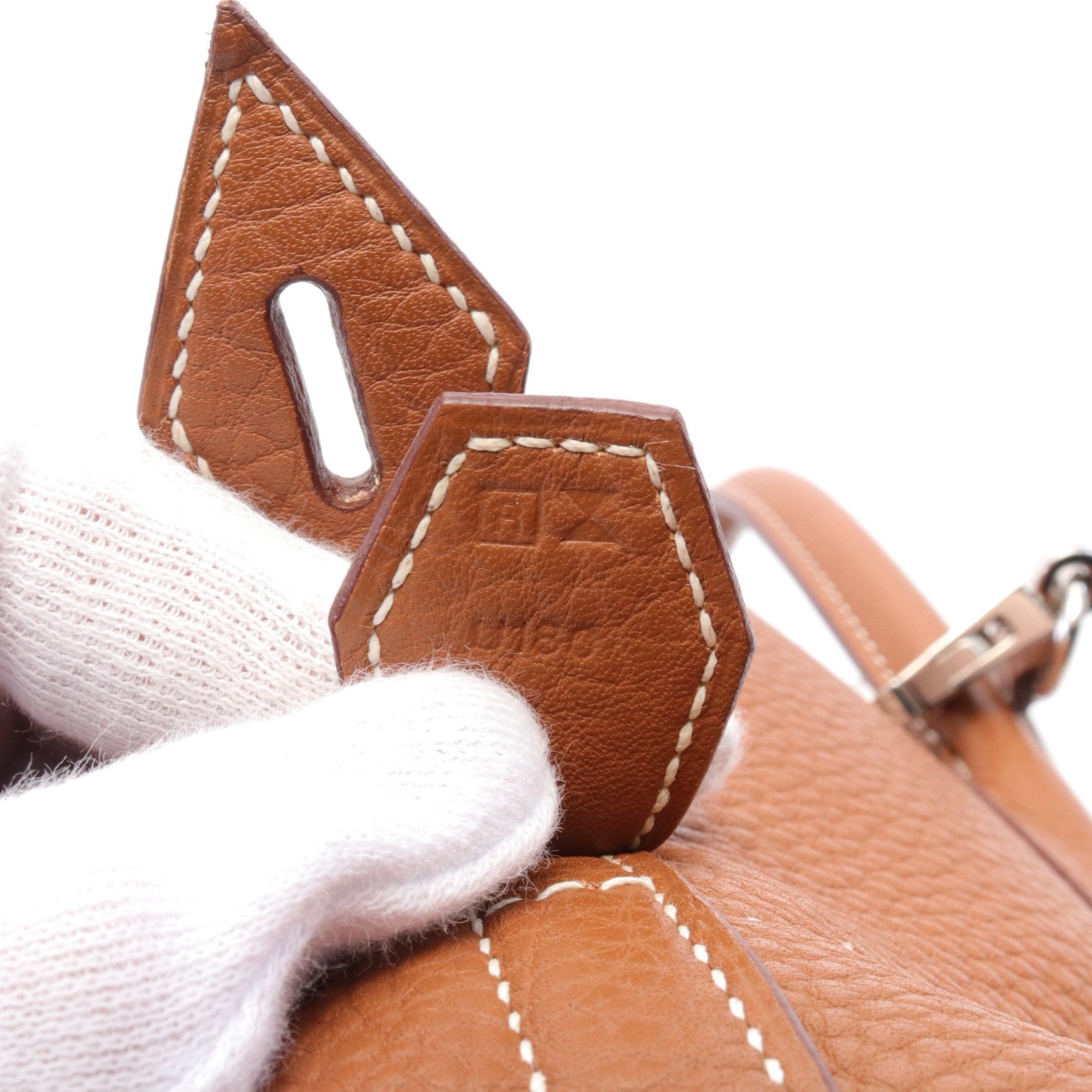 Hermes Hermes Bolide 31 Handbag Clemence Leather Brown Silver Hardware □ R Stamp Size ONE SIZE - 5 Thumbnail