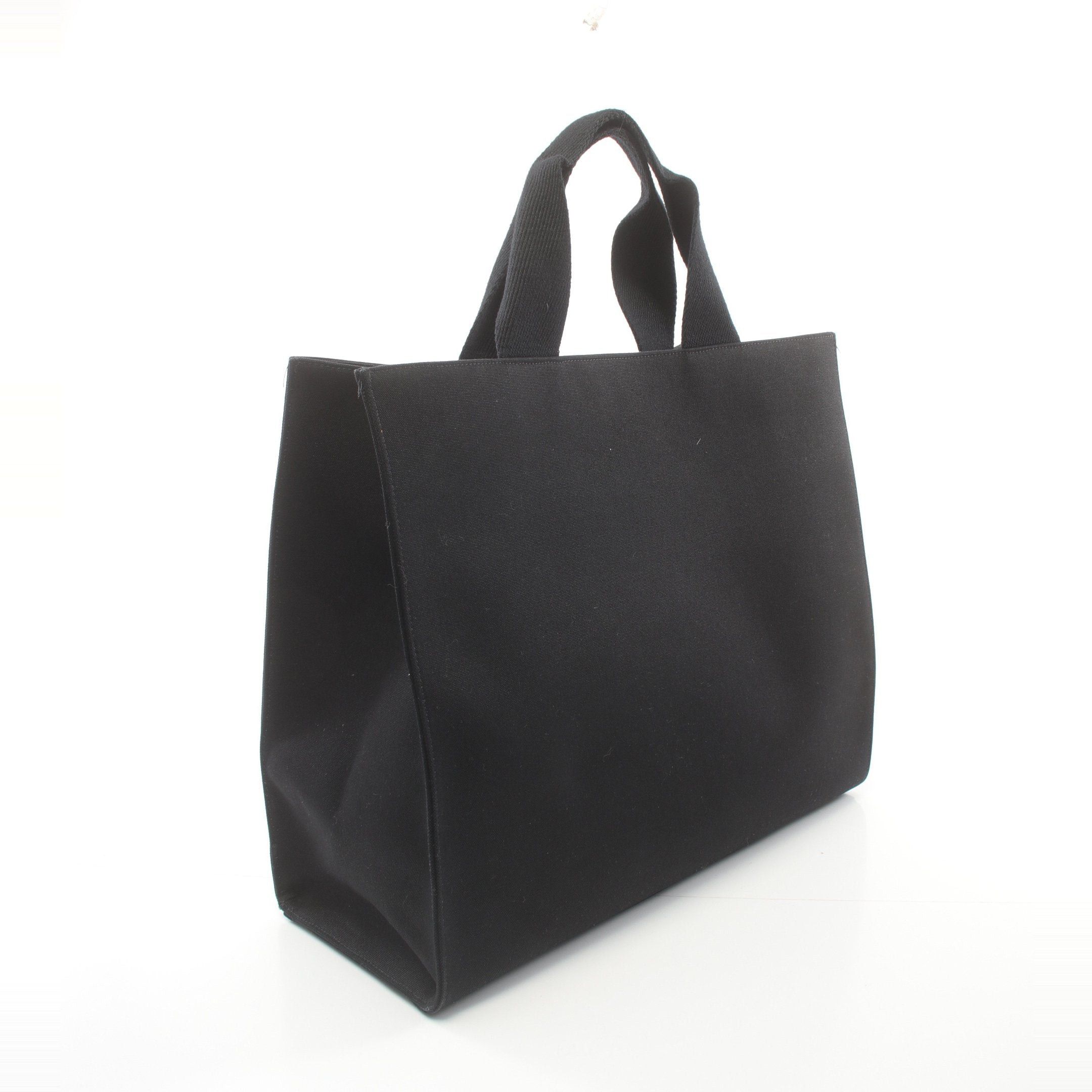 Fendi Fendi Fendi * Versace Fendace Fenderche Handbag Tote Bag Canvas Black Size ONE SIZE - 2 Thumbnail
