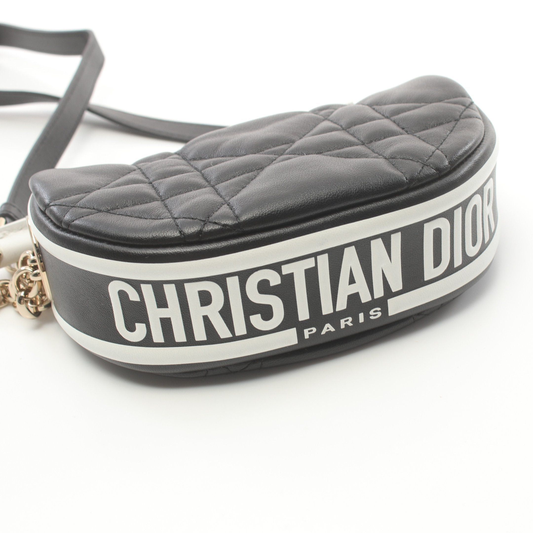 Dior Dior Vibe Micro Shoulder Bag Leather Black White Size ONE SIZE - 6 Thumbnail