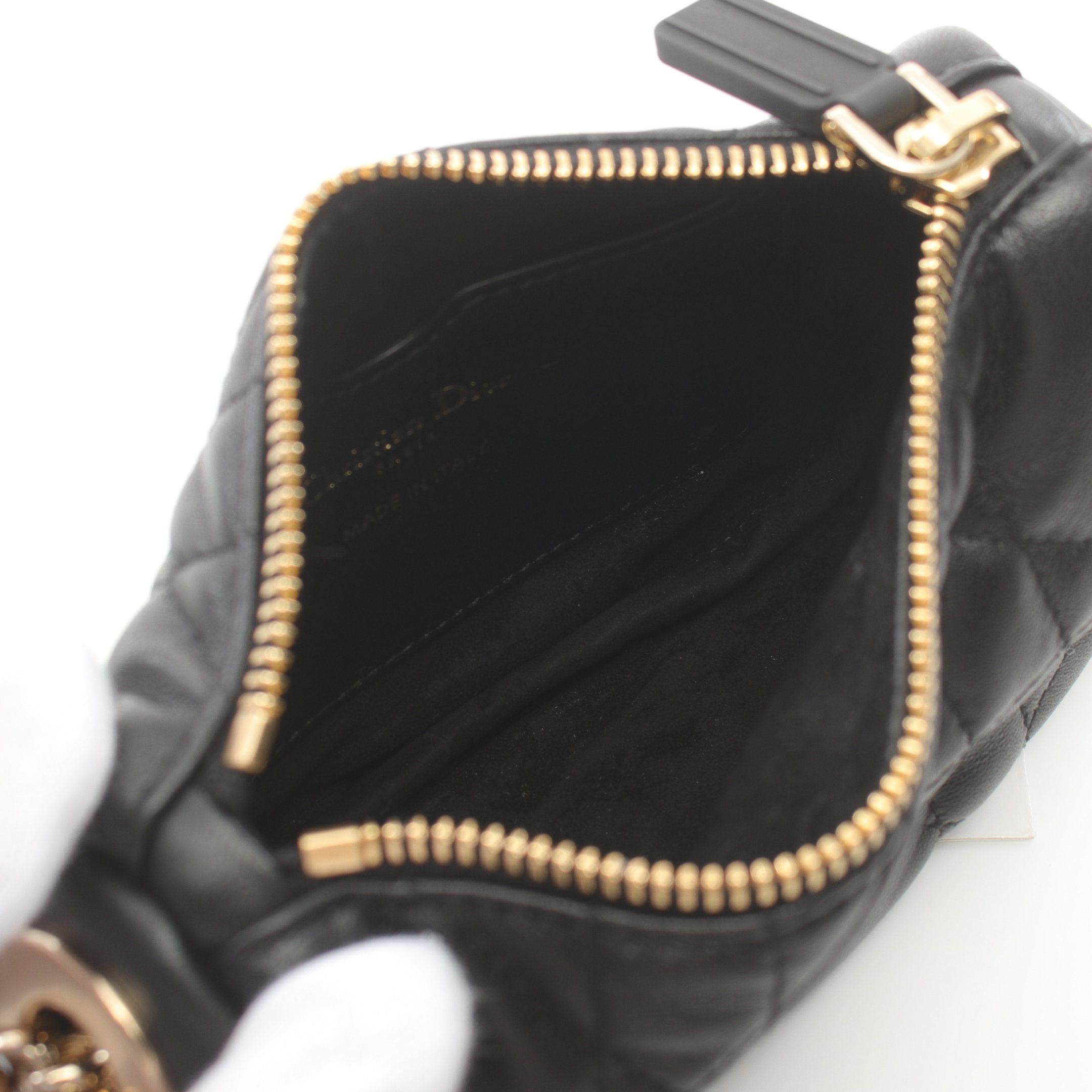 Dior Dior Vibe Micro Shoulder Bag Leather Black White Size ONE SIZE - 3 Thumbnail