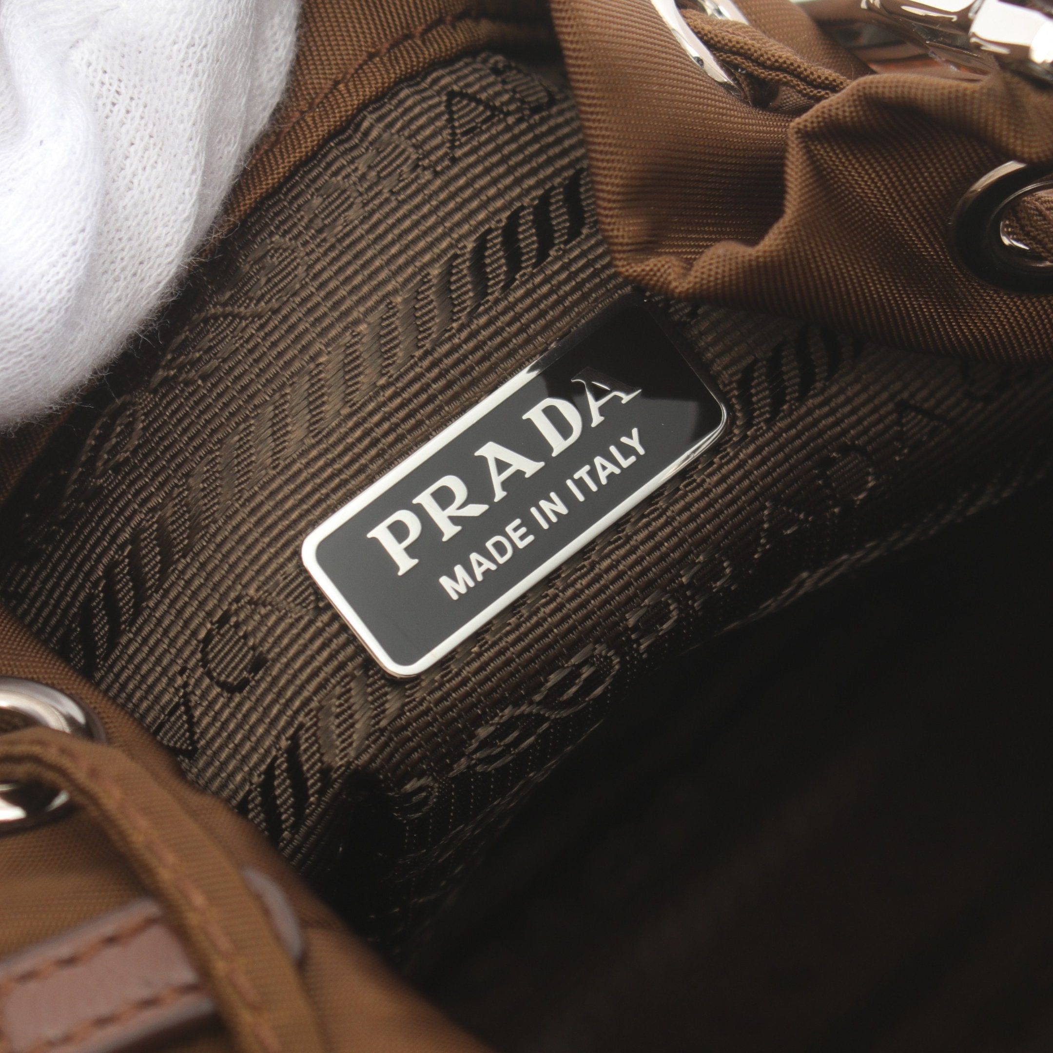 Prada Prada Re-Nylon Handbag Nylon Brown Bijou Size ONE SIZE - 4 Thumbnail